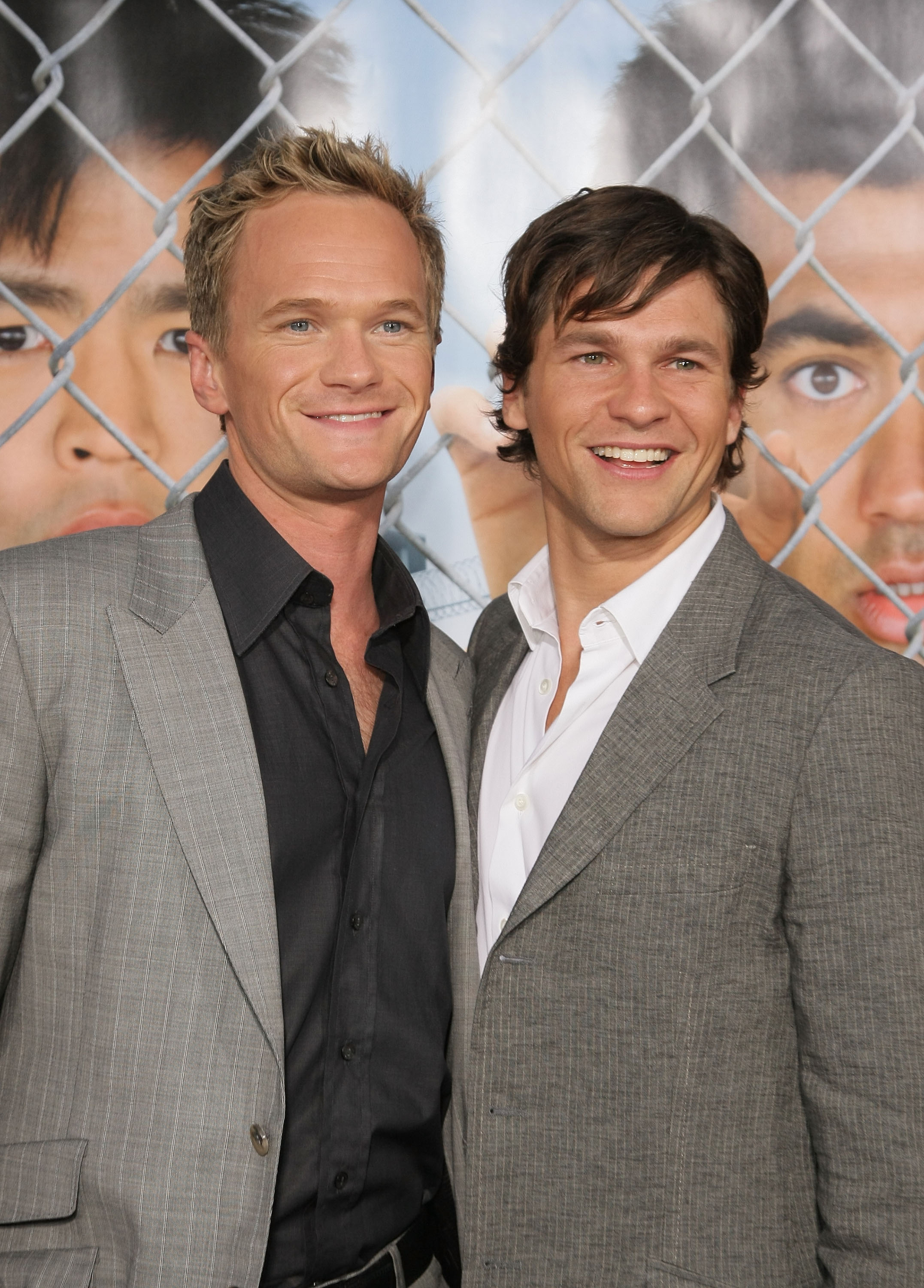 Neil Patrick Harris and David Burtka at the premiere of "Harold & Kumar Escape From Guantánamo Bay" at the Cinerama Dome on April 17, 2008, in Hollywood, California. | Source: Getty Images