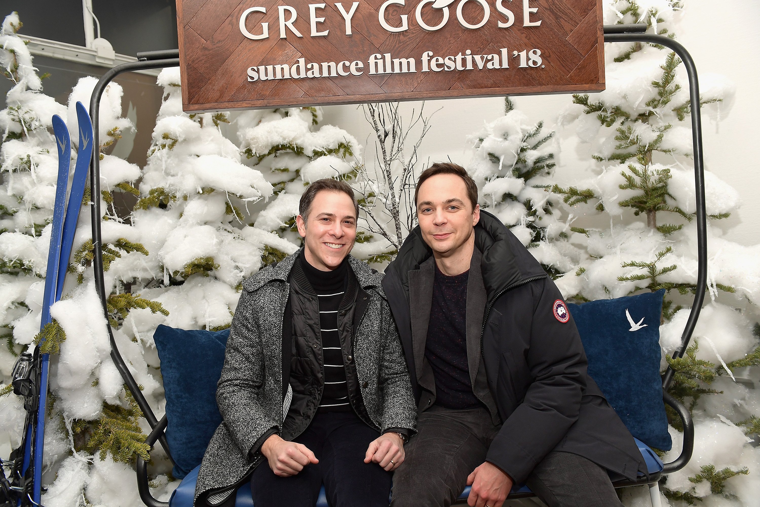 Todd Spiewak and Jim Parsons at the 2018 Sundance Film Festival pre-party for "A Kid Like Jake" on January 23, 2018 | Source: Getty Images