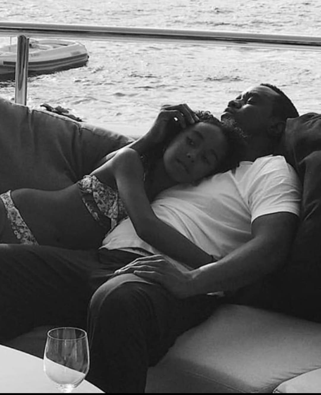 Diddy and Chance Combs pictured on a couch, dated June 2025 | Source: Instagram/myfancychance