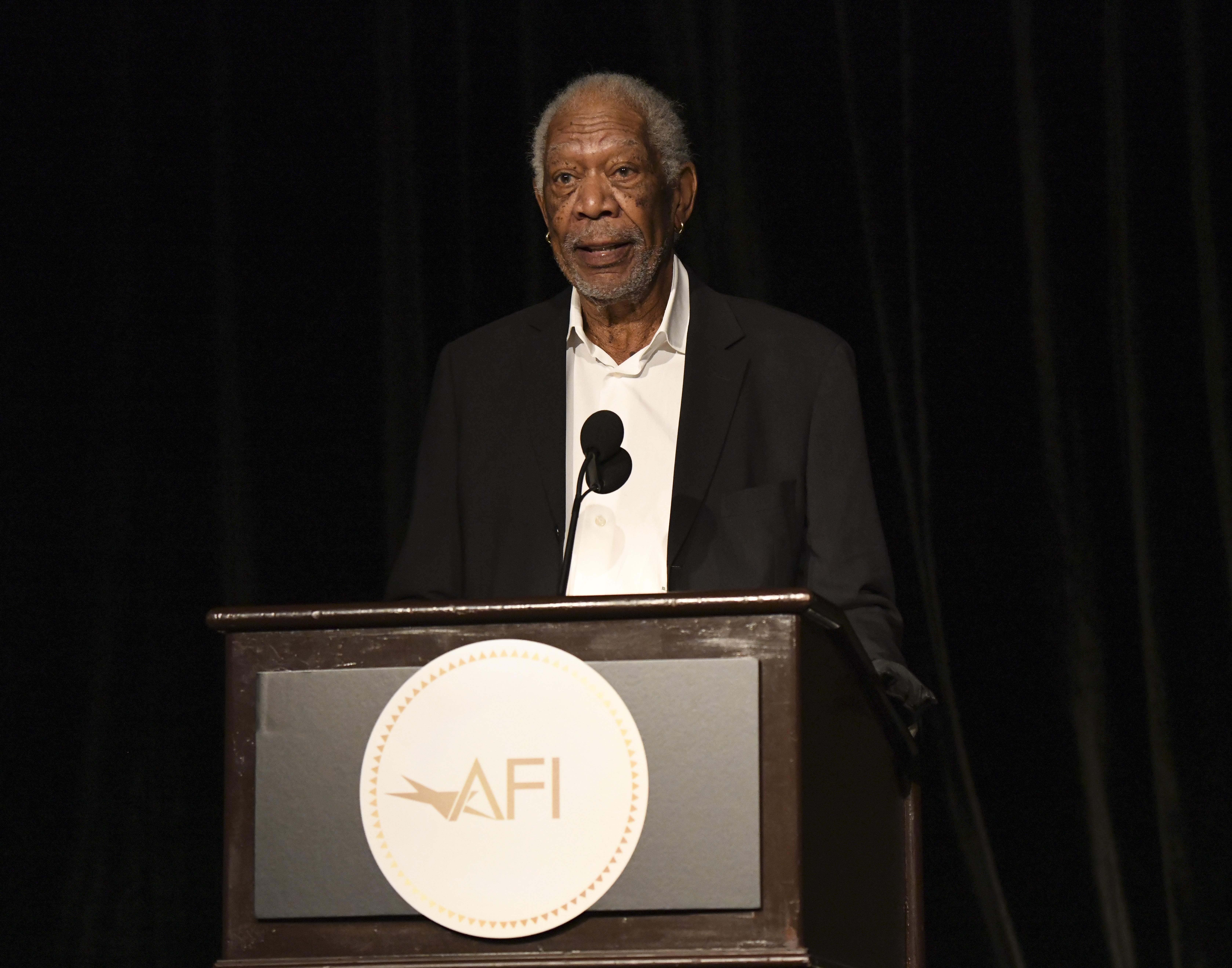 Morgan Freeman at the AFI Awards Luncheon in Beverly Hills, California on March 11, 2022 | Source: Getty Images