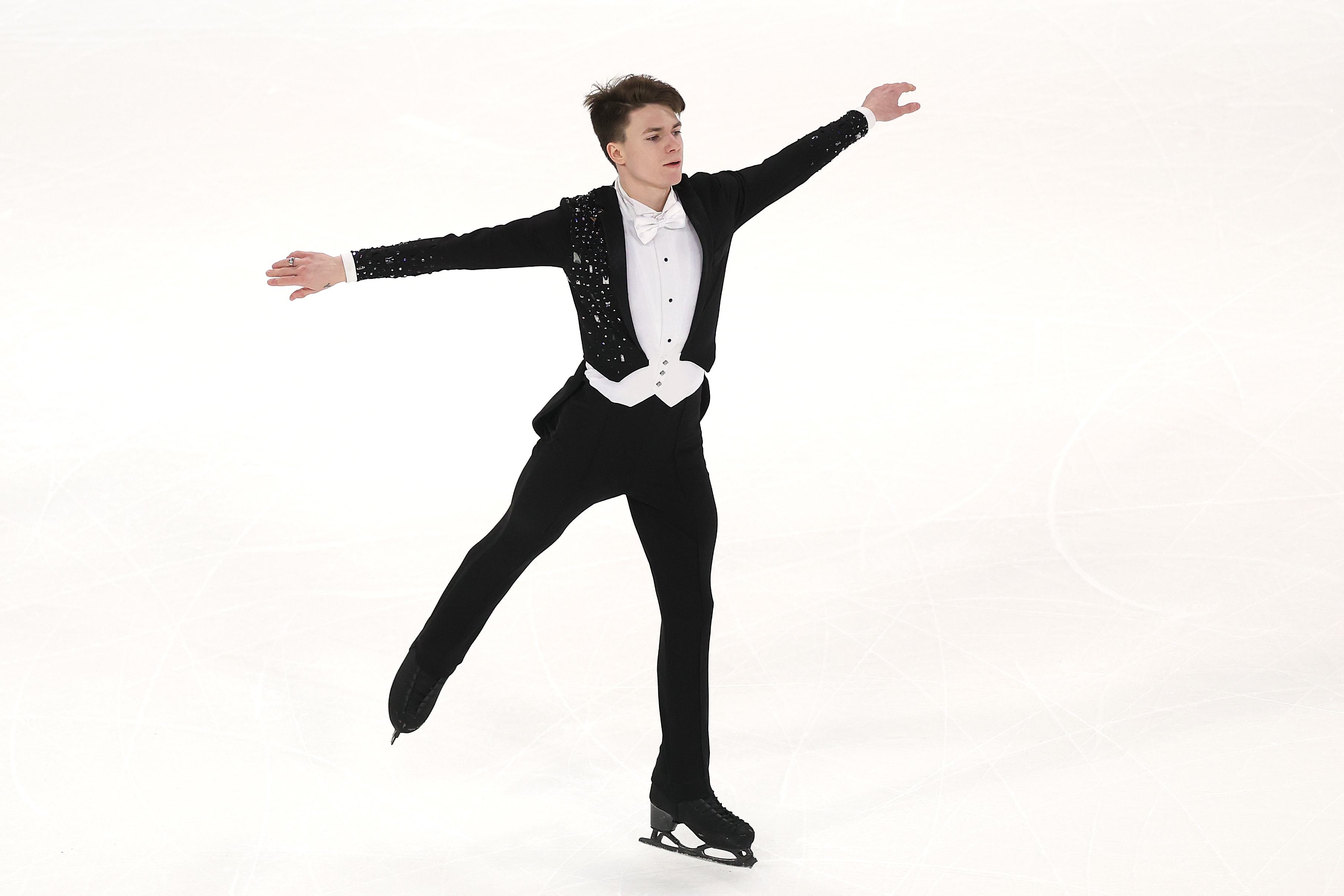 Maxim Naumov skates in the Championship Men Short Program during the 2005 Prevagen U.S. Figure Skating Championships on January 25, 2025 in Wichita, Kansas | Source: Getty Images