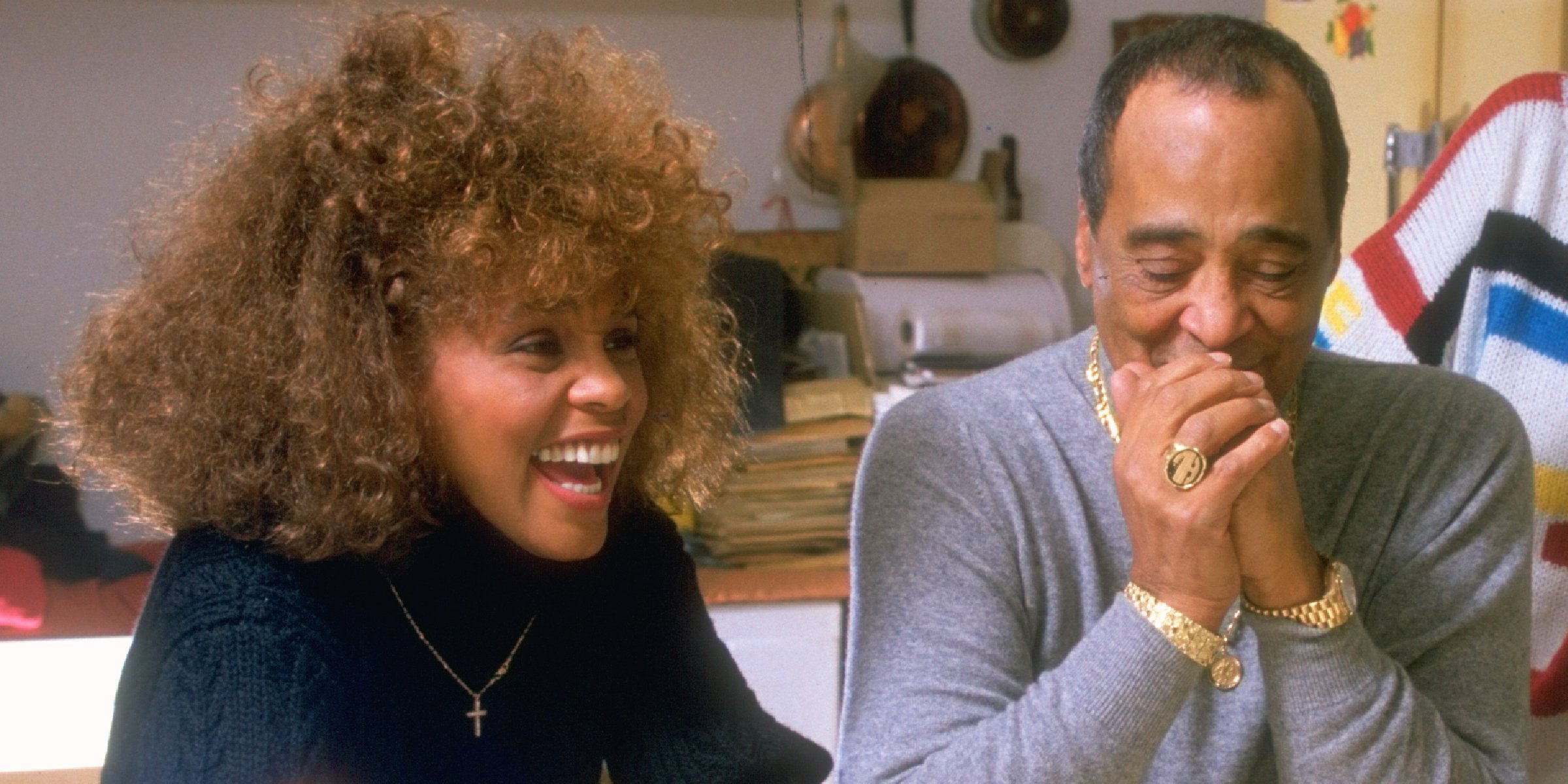 Whitney Houston and Her Father John Houston. | Source: Getty Images