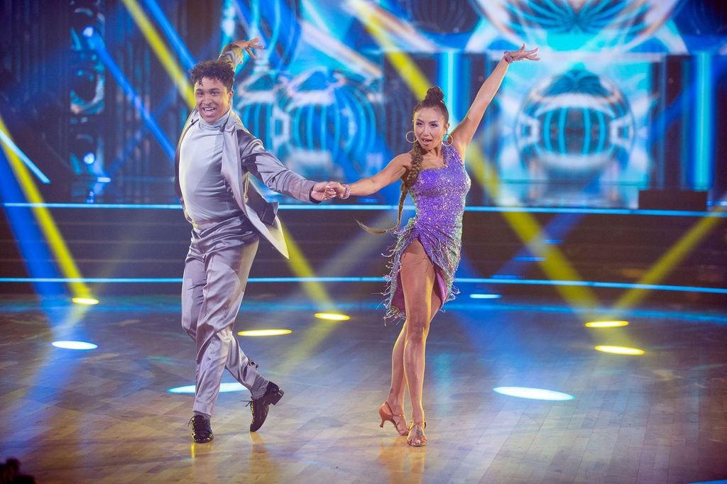 Jeannie Mai performing during the first elimination round of "Dancing With The Stars" in September 2020 | Photo: Getty Images