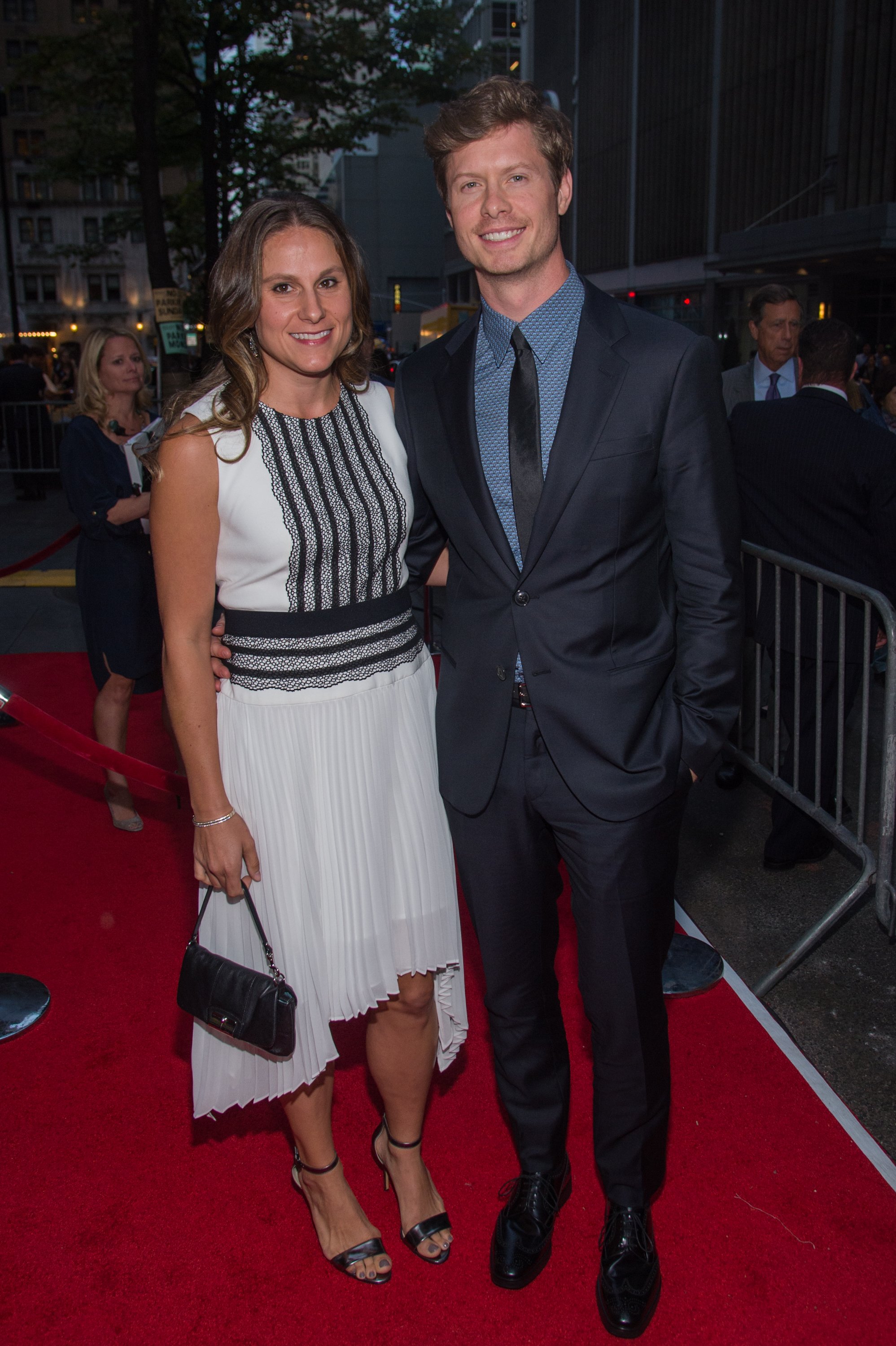 Emma Nesper and Anders Holm attend "The Intern"  Premiere at the Ziegfeld Theater, New York City, on September 21, 2015. | Source: Getty Images