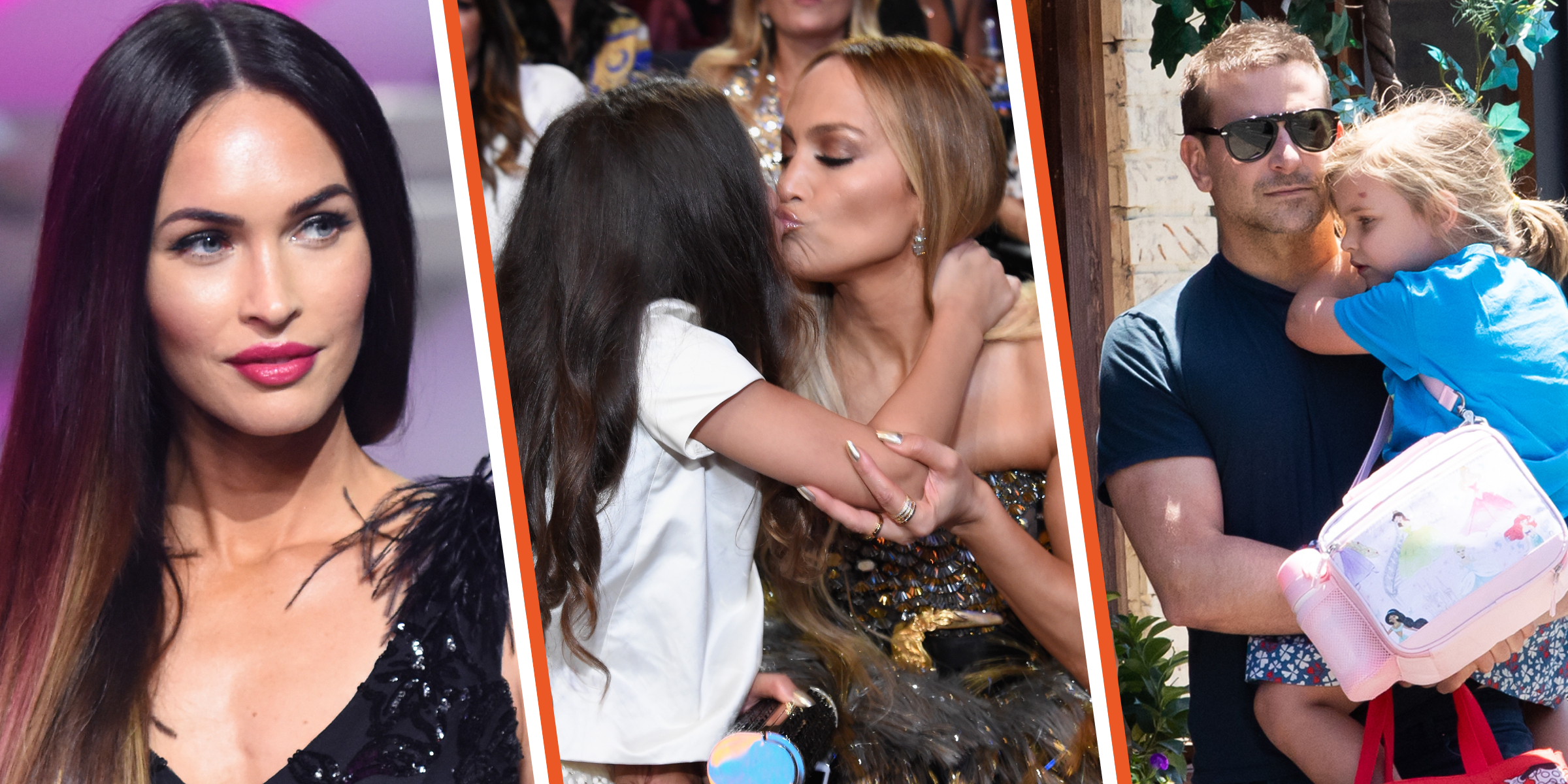 Meghan Fox | Emme Muñiz and Jennifer Lopez | Bradley Cooper and Lea Cooper | Source: Getty Images