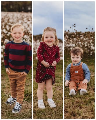 Jaxson, Ila Mae, and Kolsie Agan seen in a post dated October 29, 2025 | Source: Facebook/jasmine.dae.39