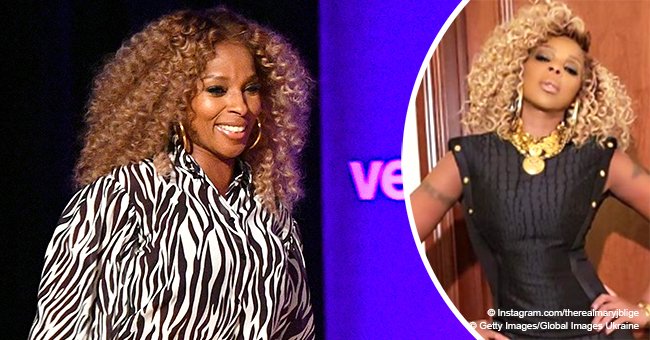 Mary J. Blige, 47, flaunts slim waist in Versace mini dress & high-heeled boots in new photos