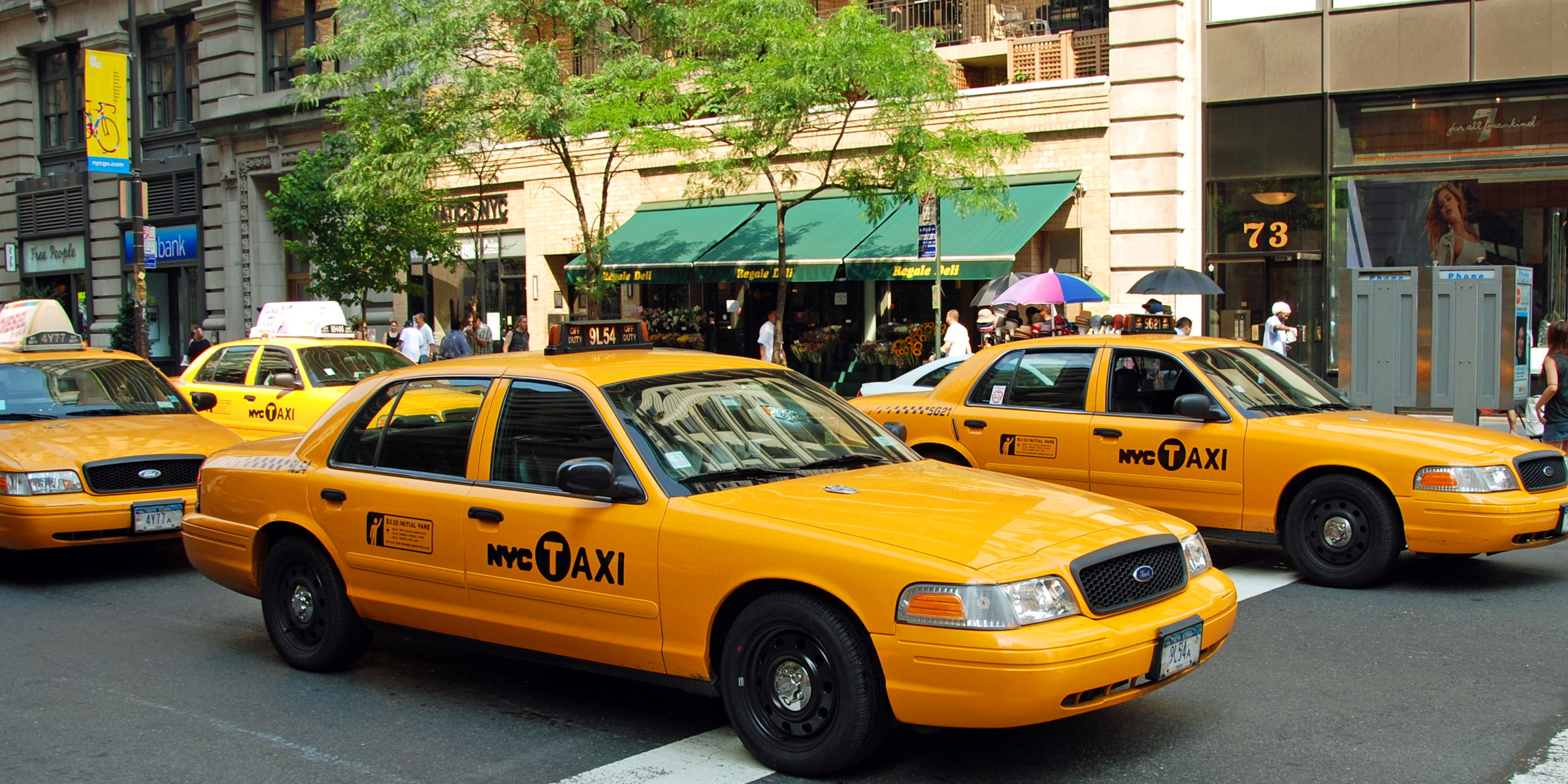 Cabs in a street | Source: Shutterstock