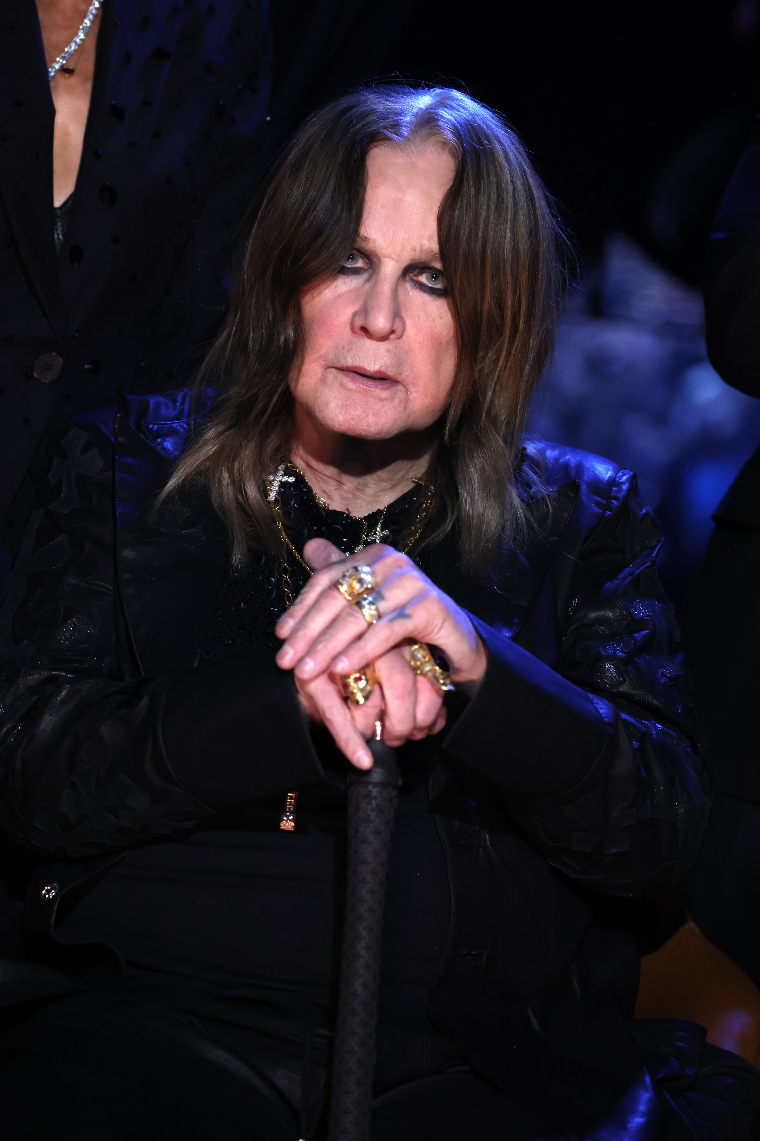 Ozzy Osbourne seen onstage at the Rock & Roll Hall Of Fame Induction Ceremony on October 19, 2024 | Source: Getty Images