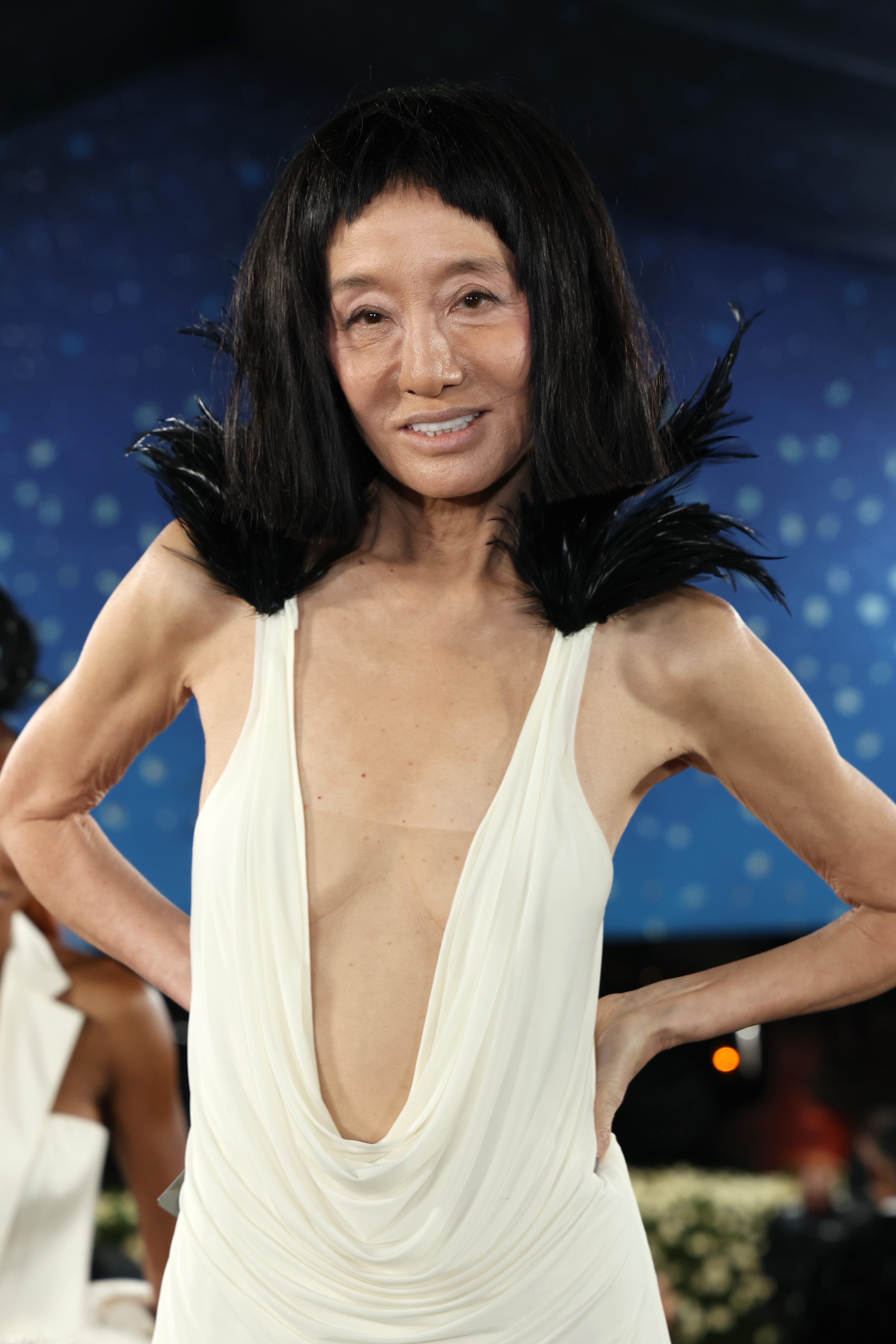 Vera Wang showing off her look | Source: Getty Images