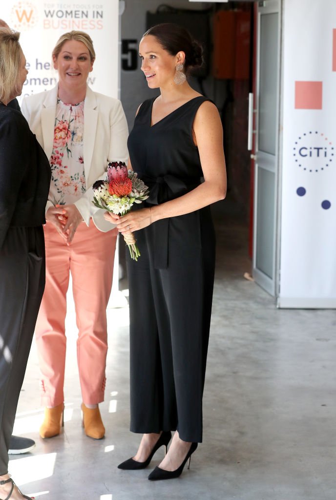Meghan visits Woodstock Exchange during her royal tour of South Africa. | Source: Getty Images