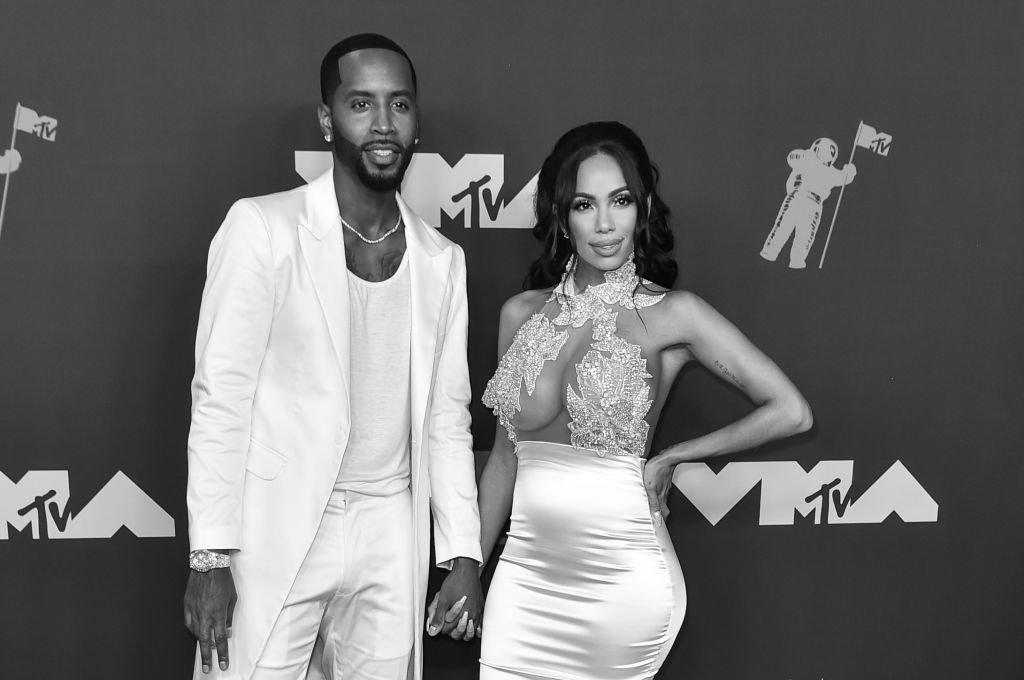 Safaree Samuels and Erica Mena Samuels attend the 2019 MTV Video Music Awards red carpet at Prudential Center | Photo: Getty Images