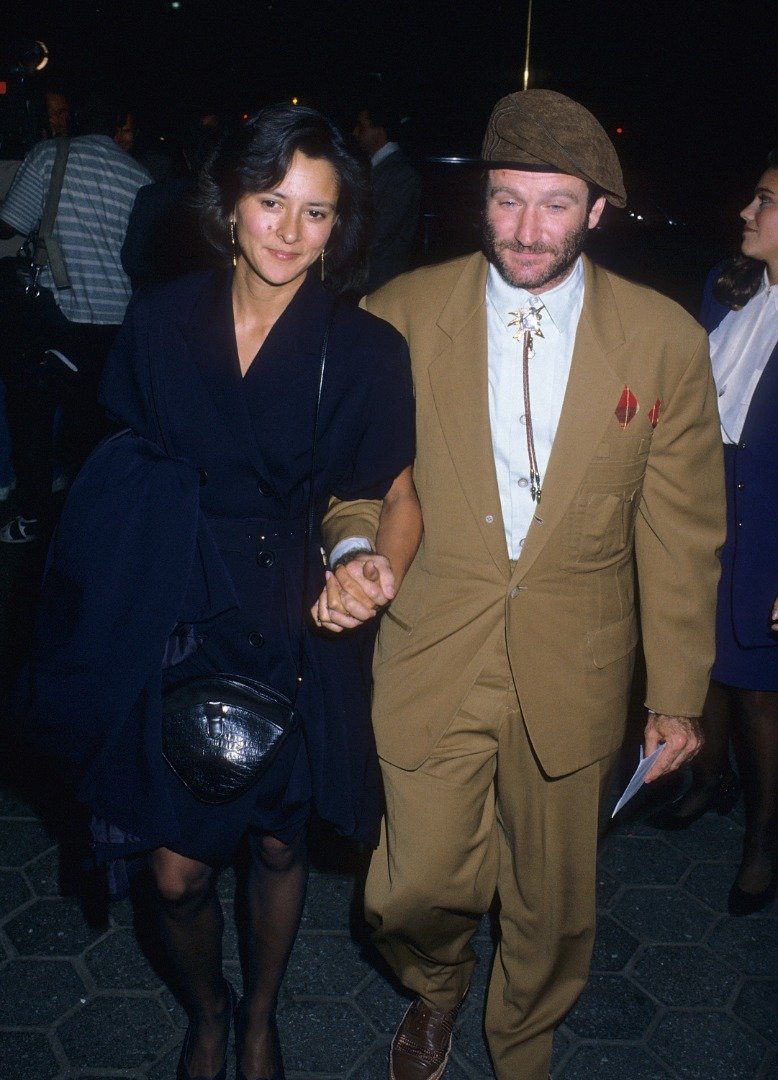 Actor Robin Williams and girlfriend Marsha Garces at the "Memories of Me" Premiere Party on September 22, 1988 at the Tavern on the Green in New York City. | Getty Images