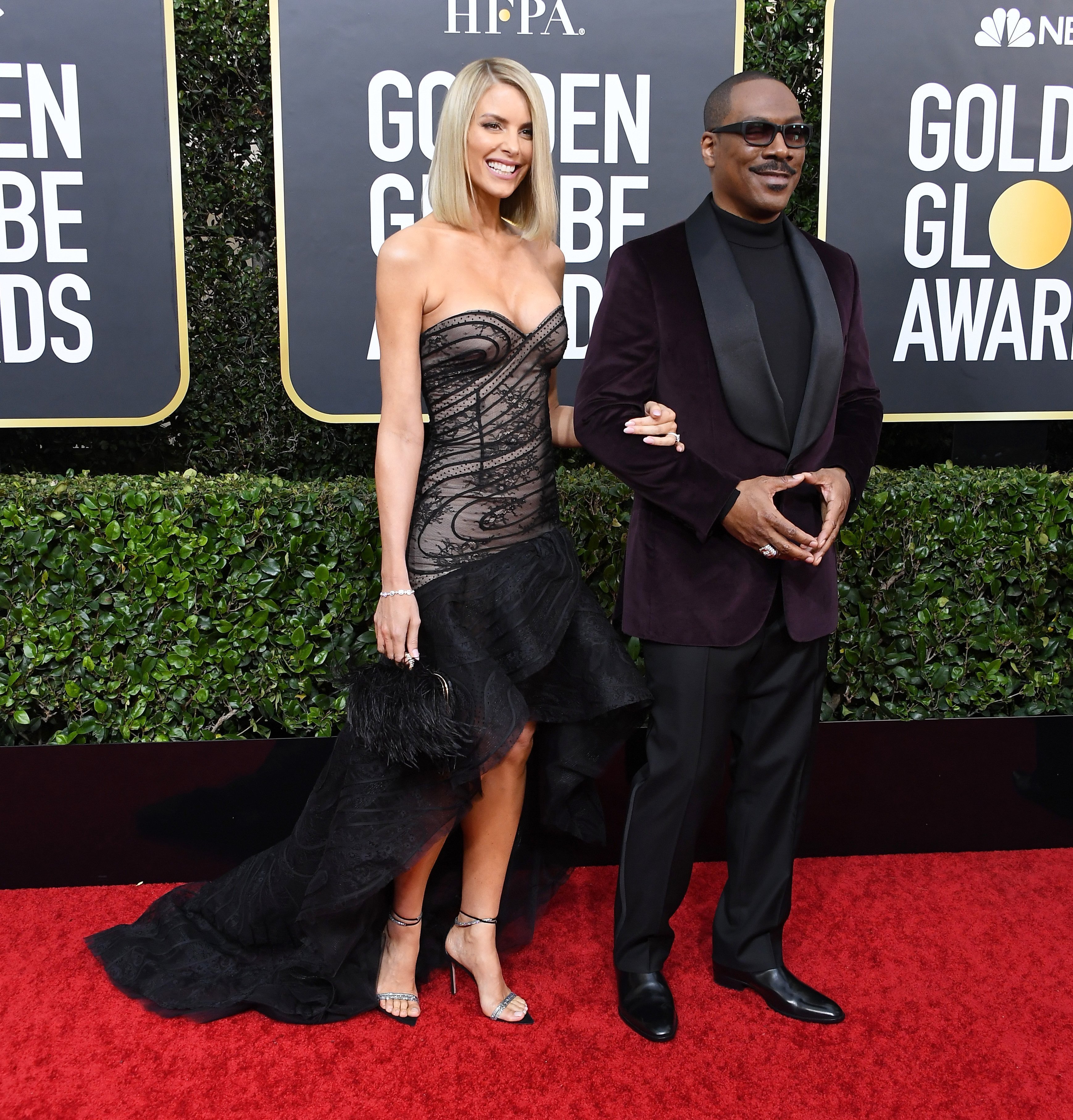 Paige Butcher and Eddie Murphy attends the 77th Annual Golden Globe Awards at The Beverly Hilton Hotel on January 05, 2020, in Beverly Hills, California. | Source: Getty Images.