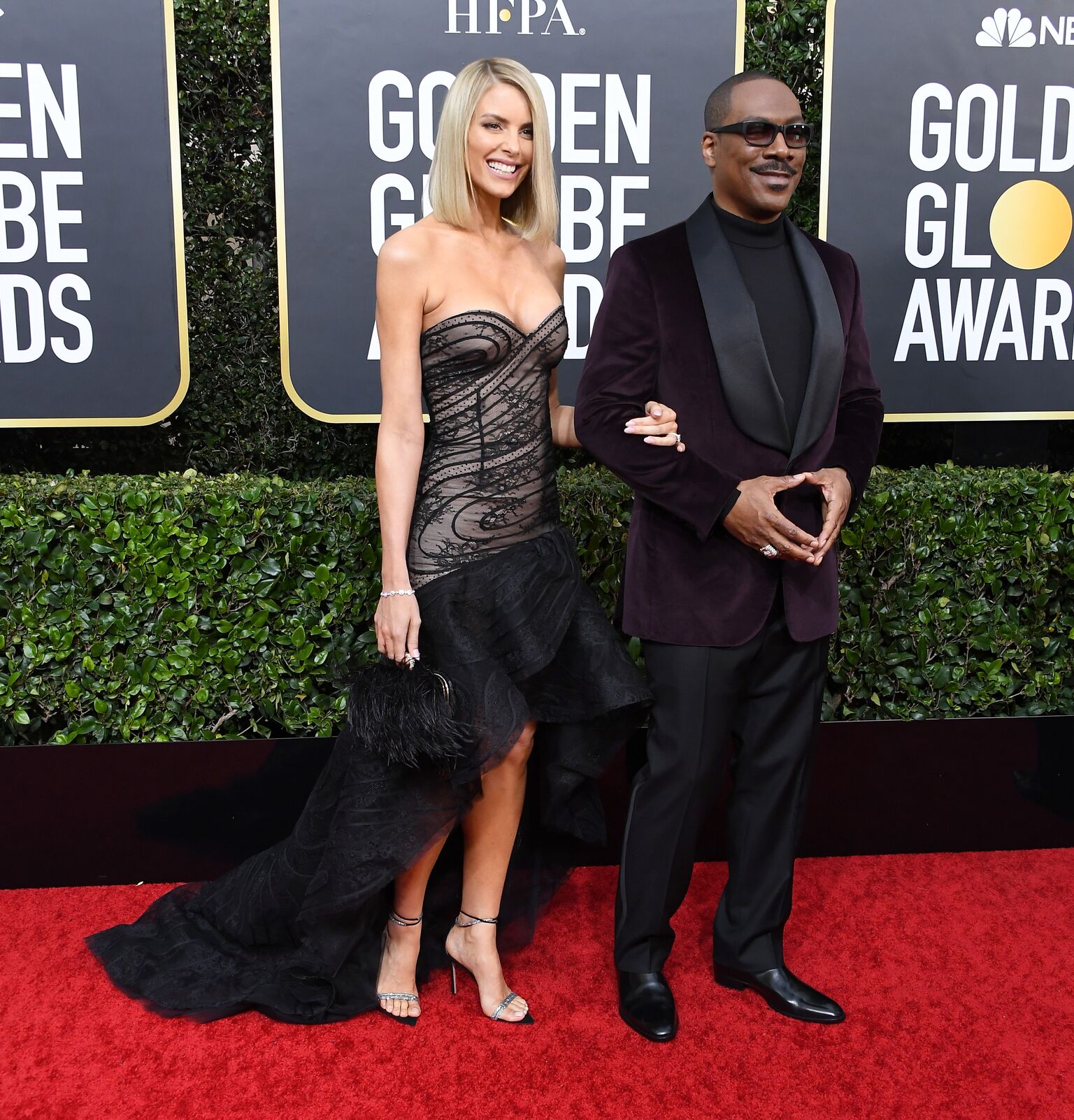 Paige Butcher and Eddie Murphy arrives at the 77th Annual Golden Globe Awards attends the 77th Annual Golden Globe Awards at The Beverly Hilton Hotel  | Getty Images