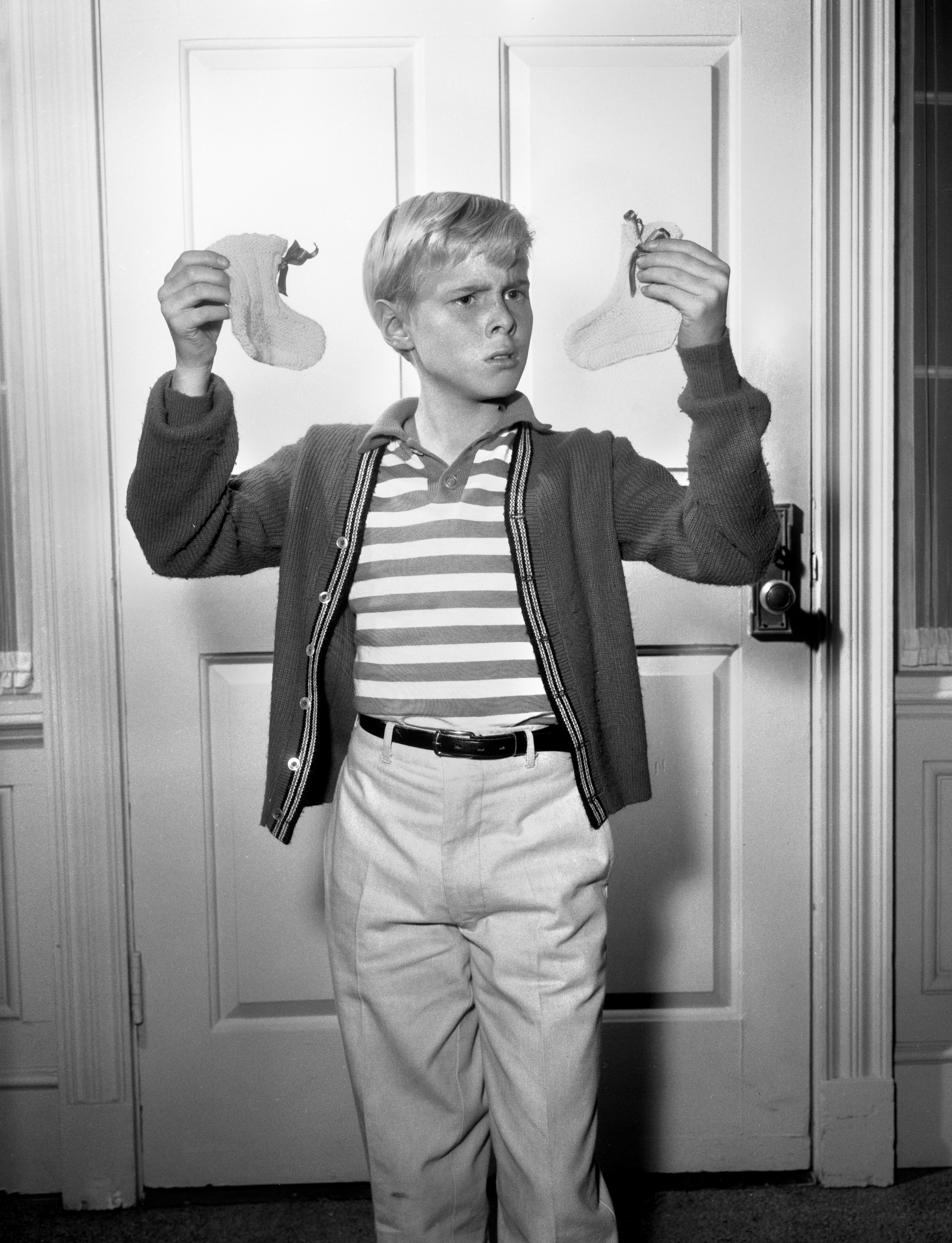 Jay North on the set of "Dennis the Menace" on March 10, 1963 | Source: Getty Images