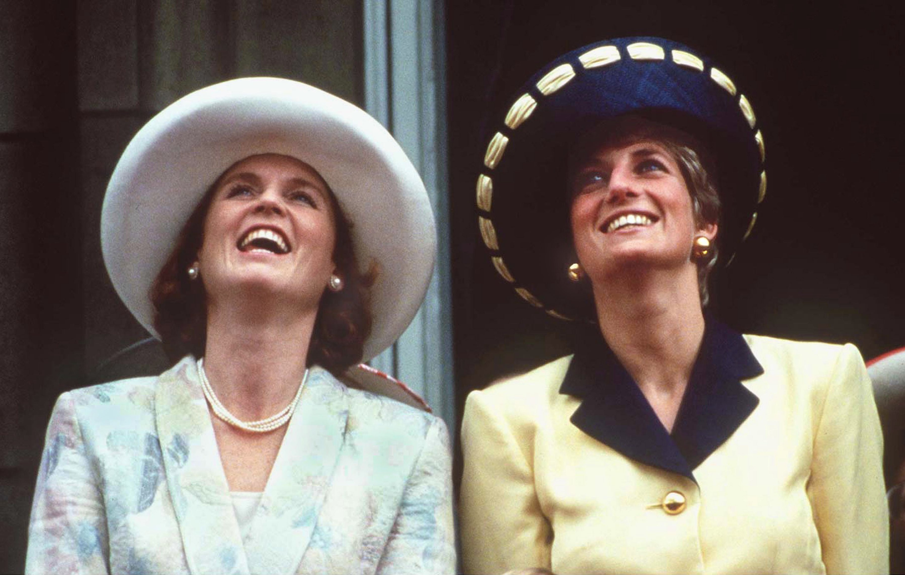 The Princess of Wales and the Duchess of York on the balcony of Buckingham Palace during the Trooping the Color ceremony in June 1991. / Source: Getty Images