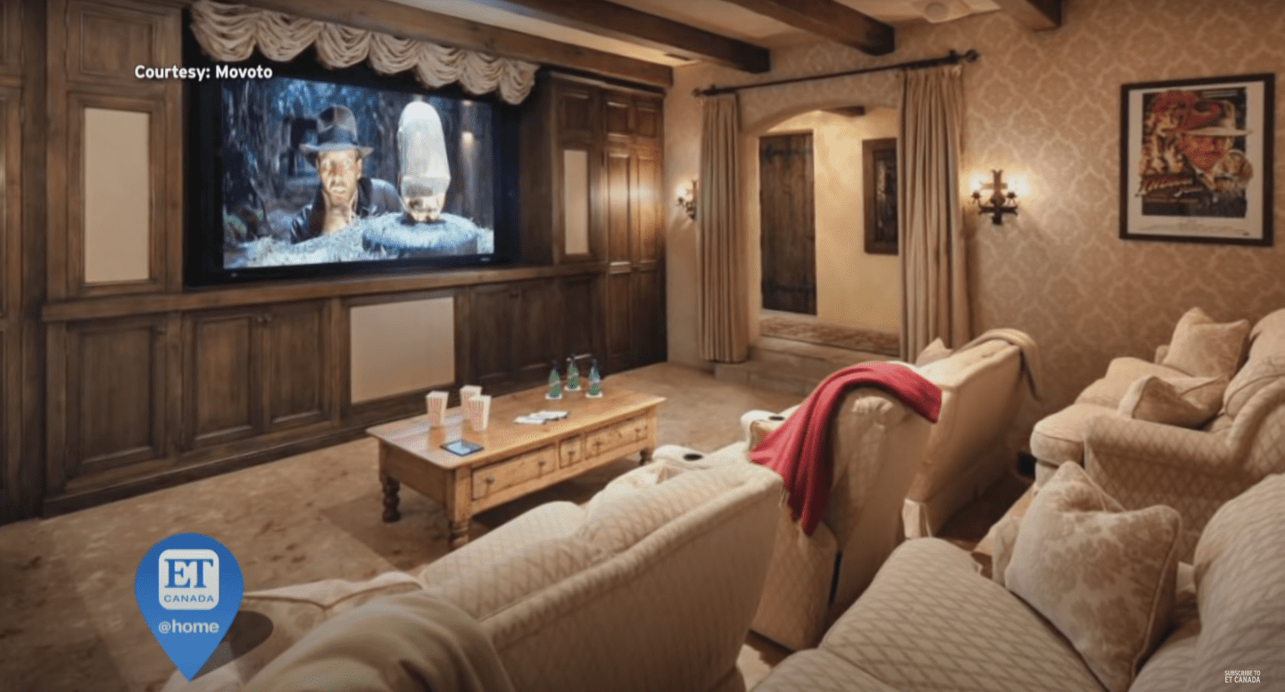Meghan Markle and Prince Harry home cinema at their mansion in Santa Barbara, California | Source: YouTube.com/ITV News