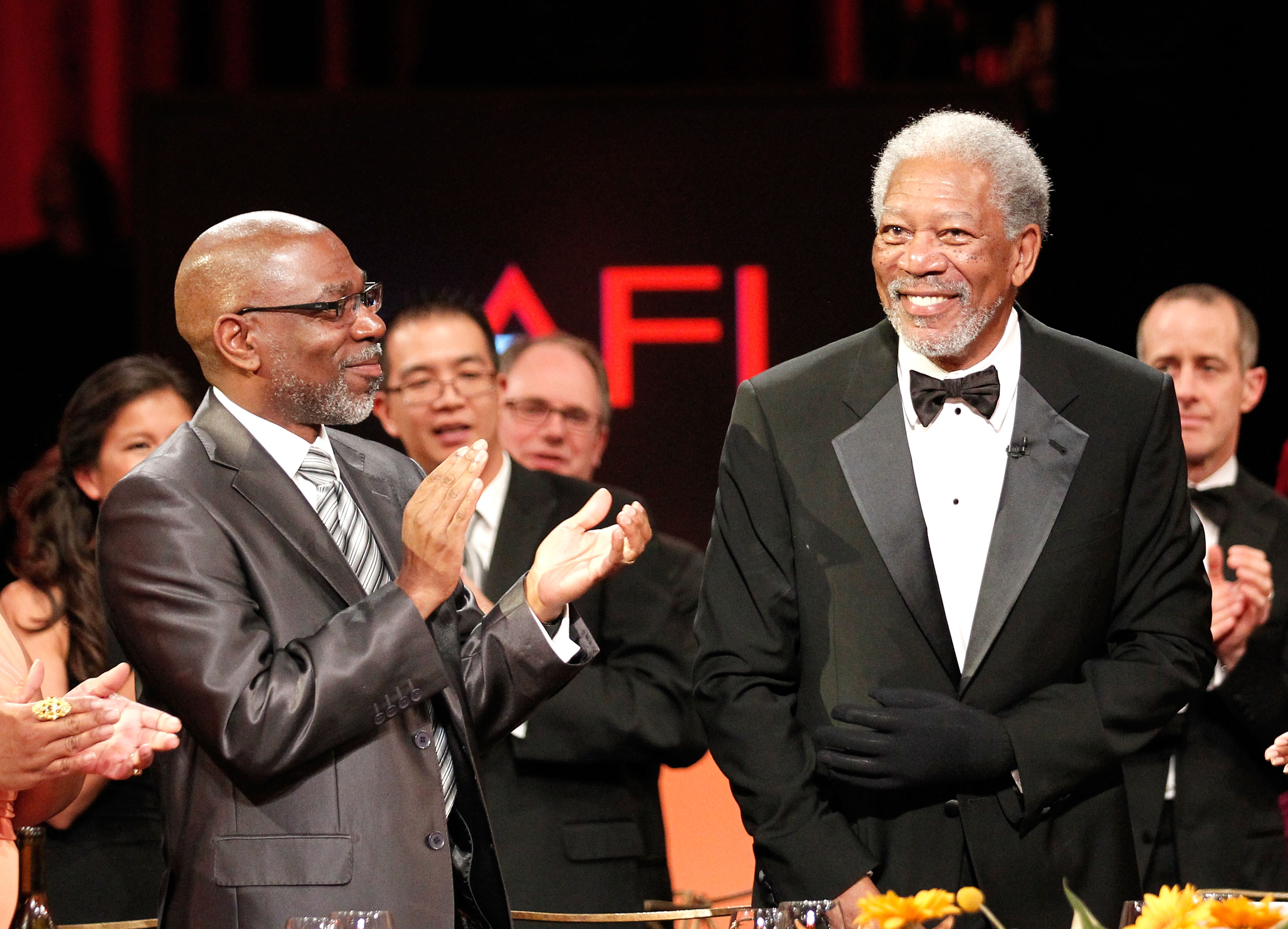Alfonso and Morgan Freeman at the 39th AFI Life Achievement Awards in Culver City, California on June 9, 2011 | Source: Getty Images