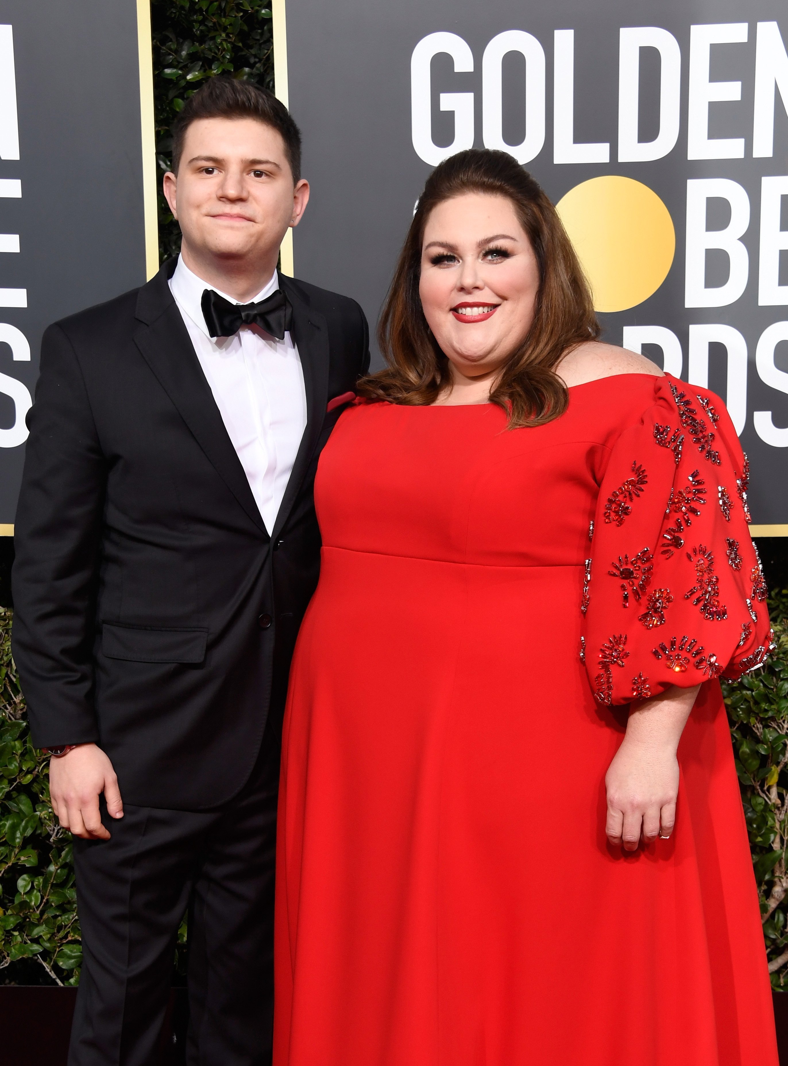 Hal Rosenfeld et Chrissy Metz le 6 janvier 2019 à Beverly Hills, Californie. |  Photo : Getty Images