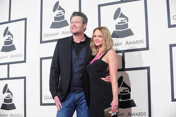 Blake Shelton & Miranda Lambert on the Red Carpet during The 57th Annual Grammy Awards in Los Angeles | Photo: Getty Images