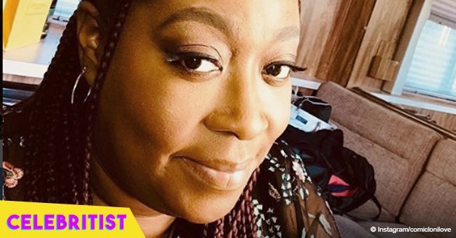 Loni Love rocks long braids and purple make-up in recent picture