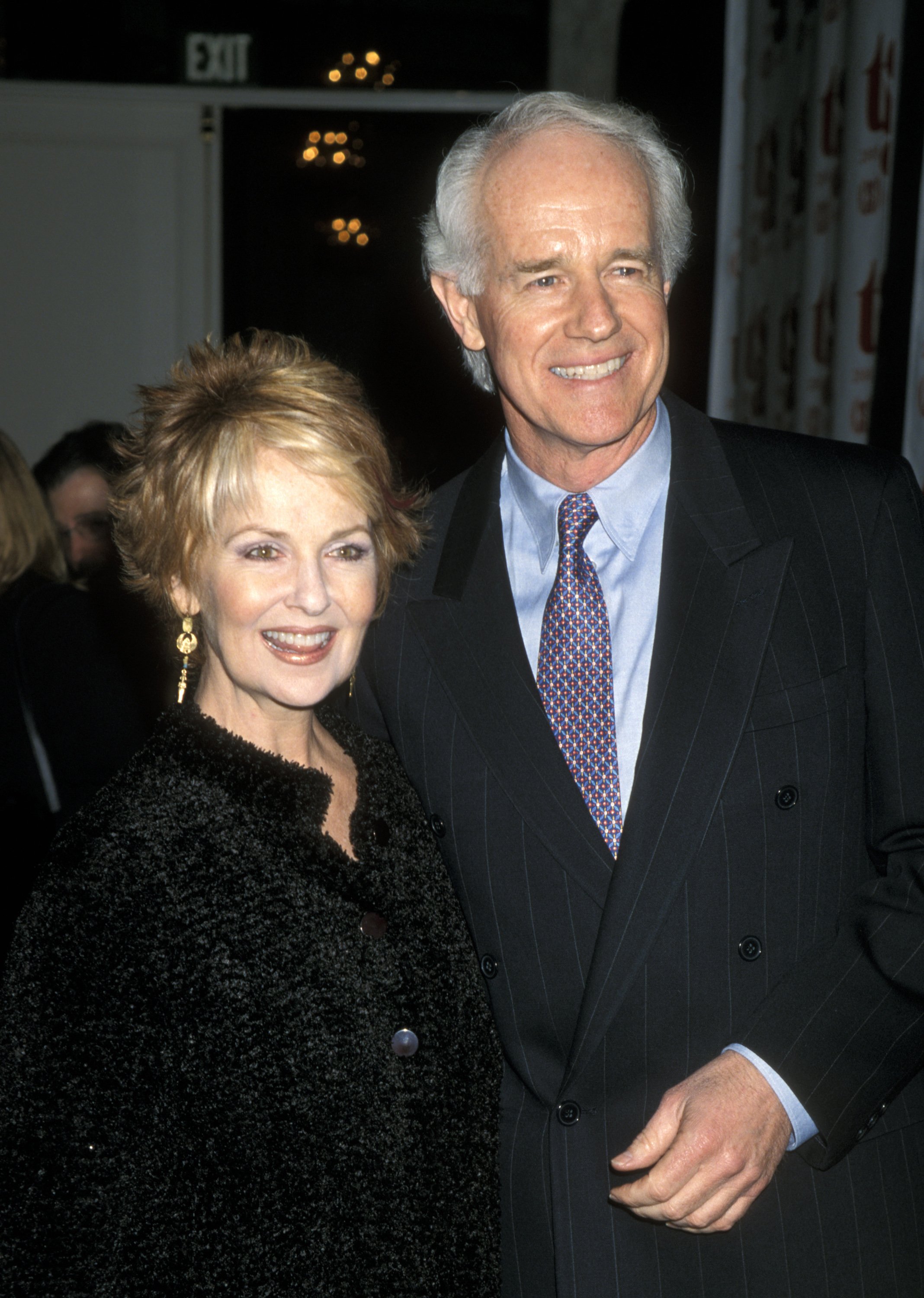 Shelley Fabares and Mike Farrell at the "2000 Tourette Syndrome Awards Dinner" on February 10, 2000 | Source: Getty Images