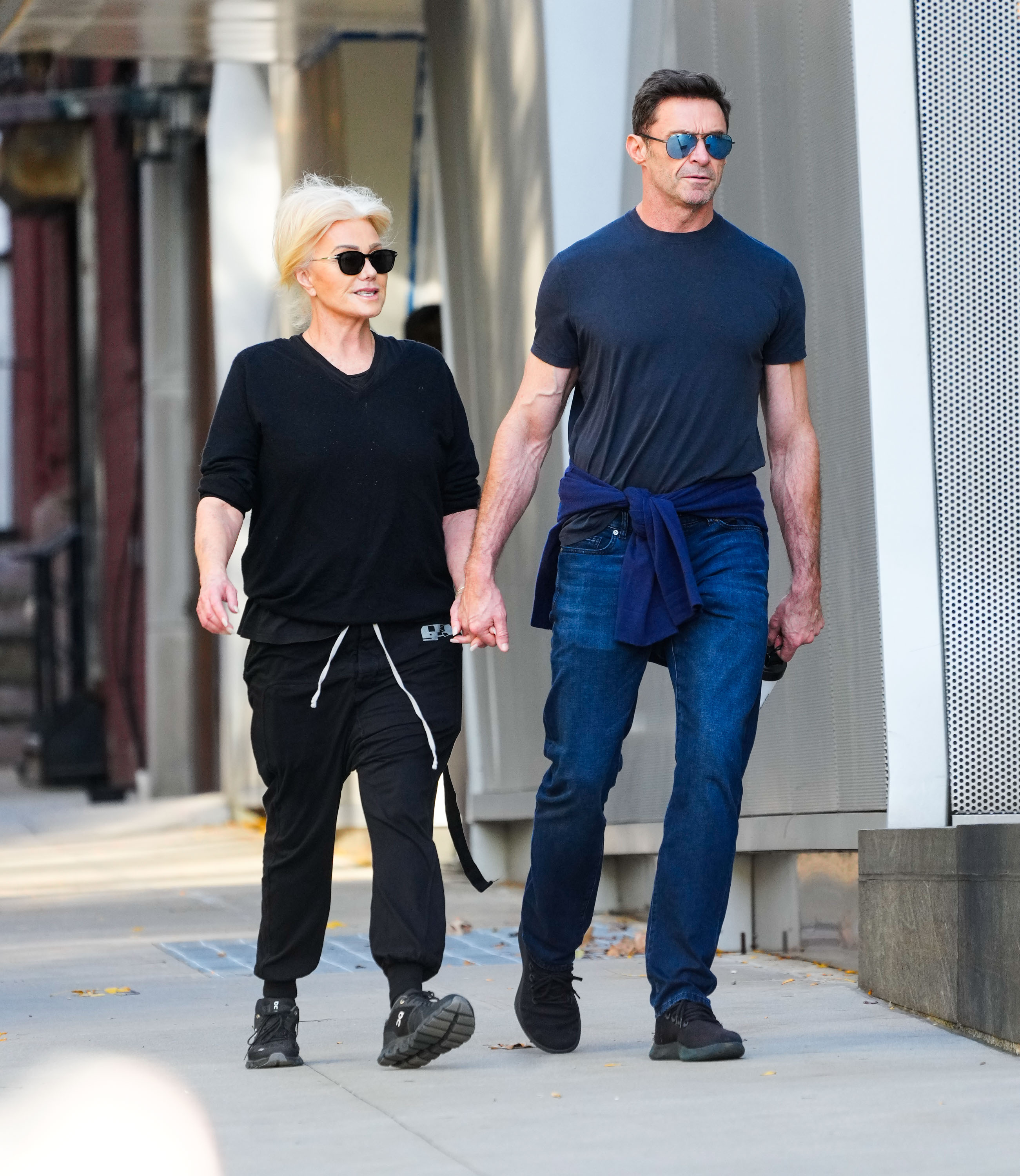 Deborra-Lee Furness and Hugh Jackman sighted in New York City, 2022 | Source: Getty Images