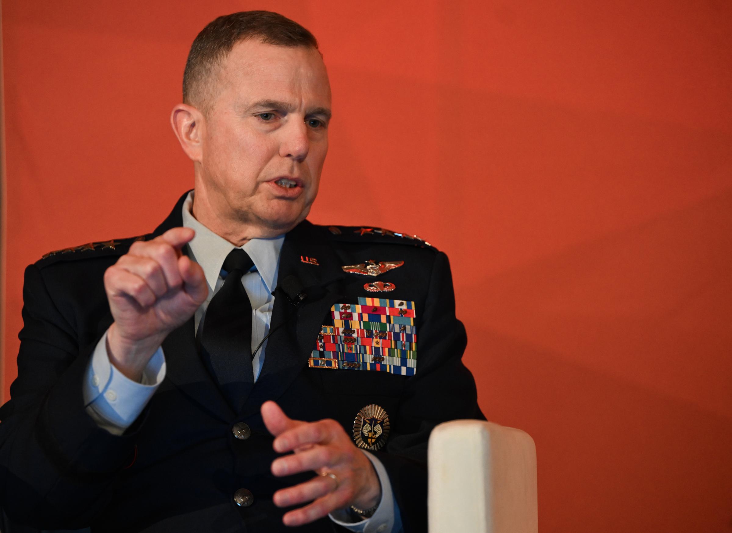 Gregory M. Guillot, a U.S. Air Force general and the current commander of United States Northern Command (NORTHCOM) and North American Aerospace Defense Command (NORAD), on March 5, 2025 | Source: Getty Images