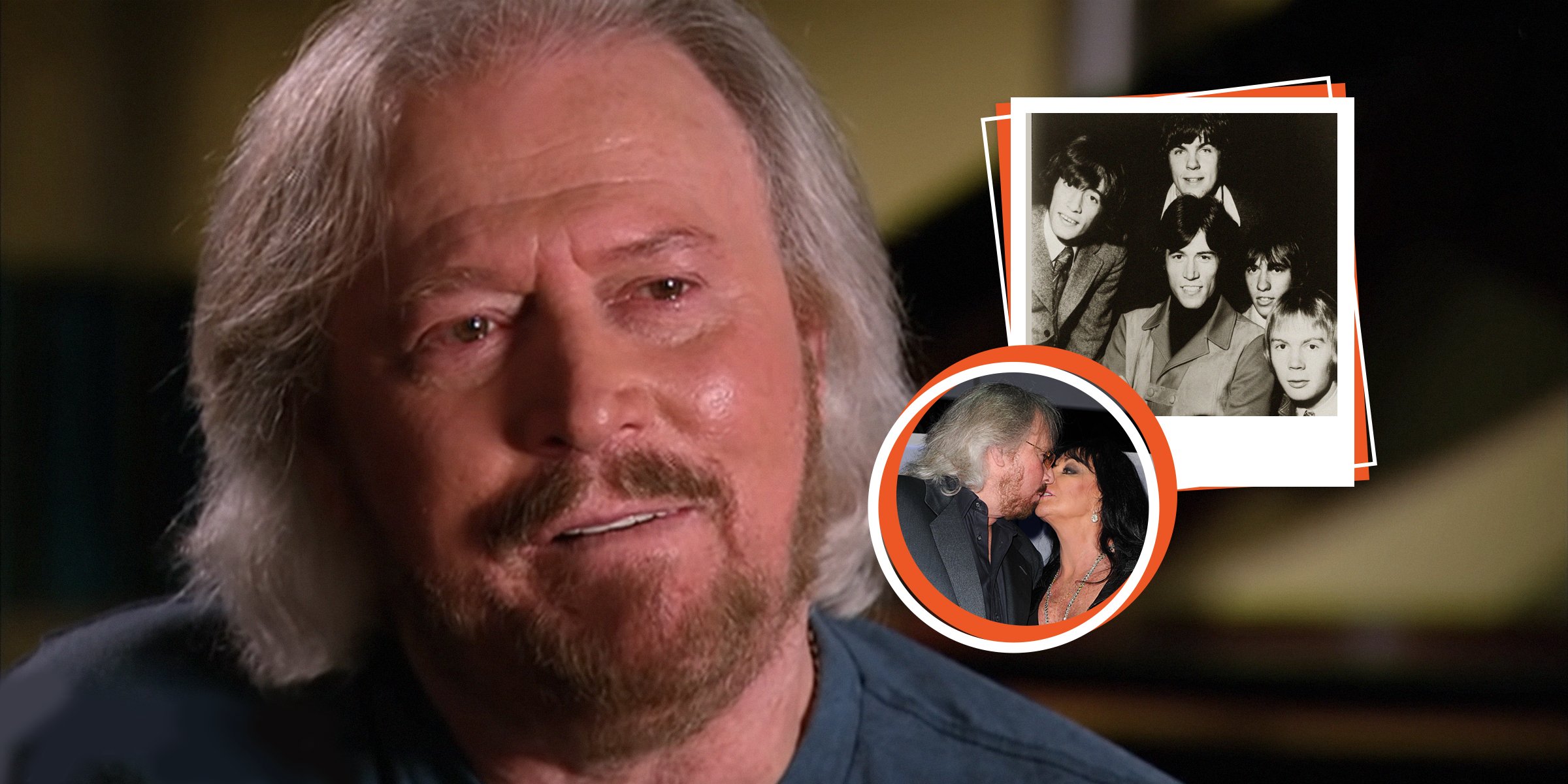 Barry Gibb | Barry Gibb and Linda Gray | The Bee Gees | Source: Getty Images | Youtube.com/7NEWS Spotlight