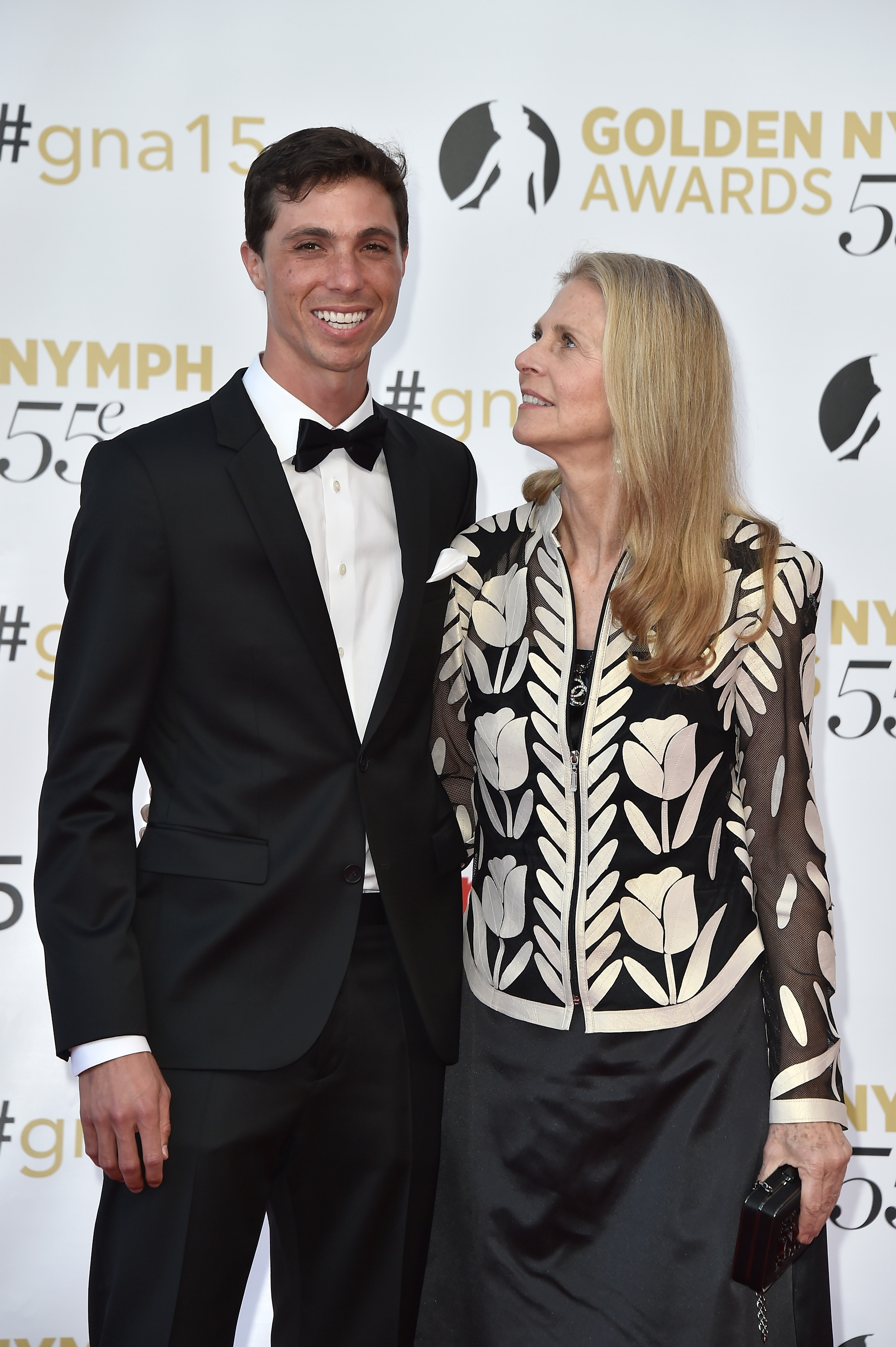 Lindsay Wagner and her son in Monaco on June 18, 2015 | Source: Getty Images