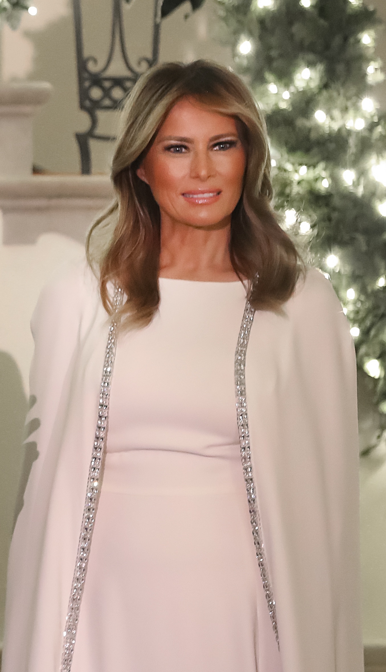 First lady Melania Trump pictured during a Congressional Ball in the Grand Foyer of the White House on December 12, 2019 | Source: Getty Images