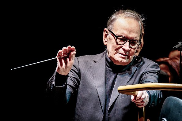 Ennio Morricone el 2 de diciembre de 2017 en Milán, Italia. | Foto: Getty Images