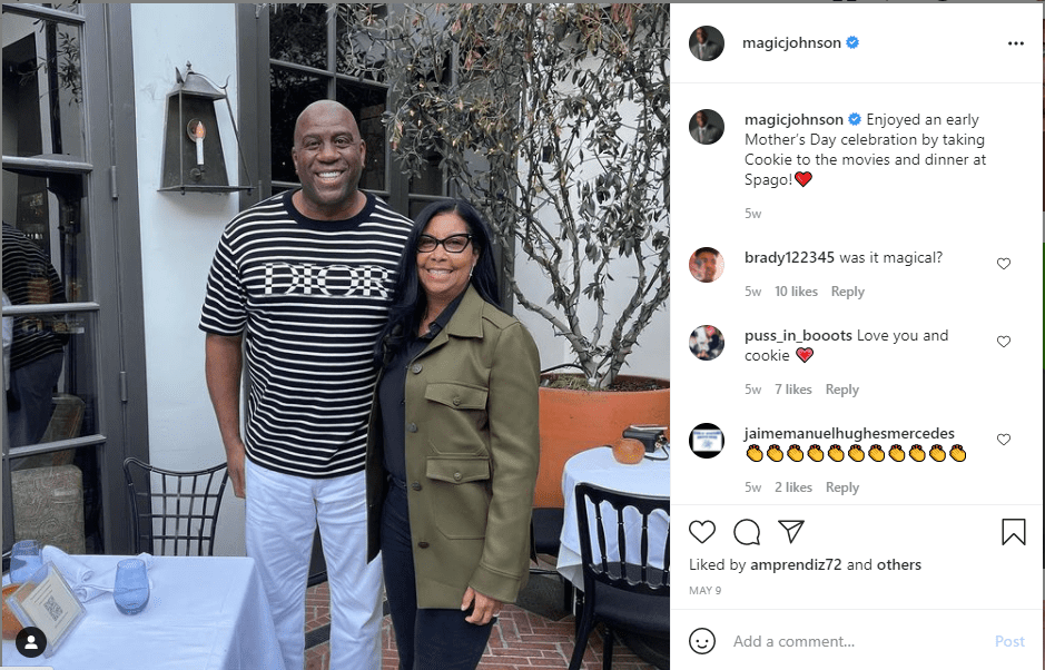 Picture of Magic Johnson and Cookie Johnson | Photo: Instagram/magicjohnson