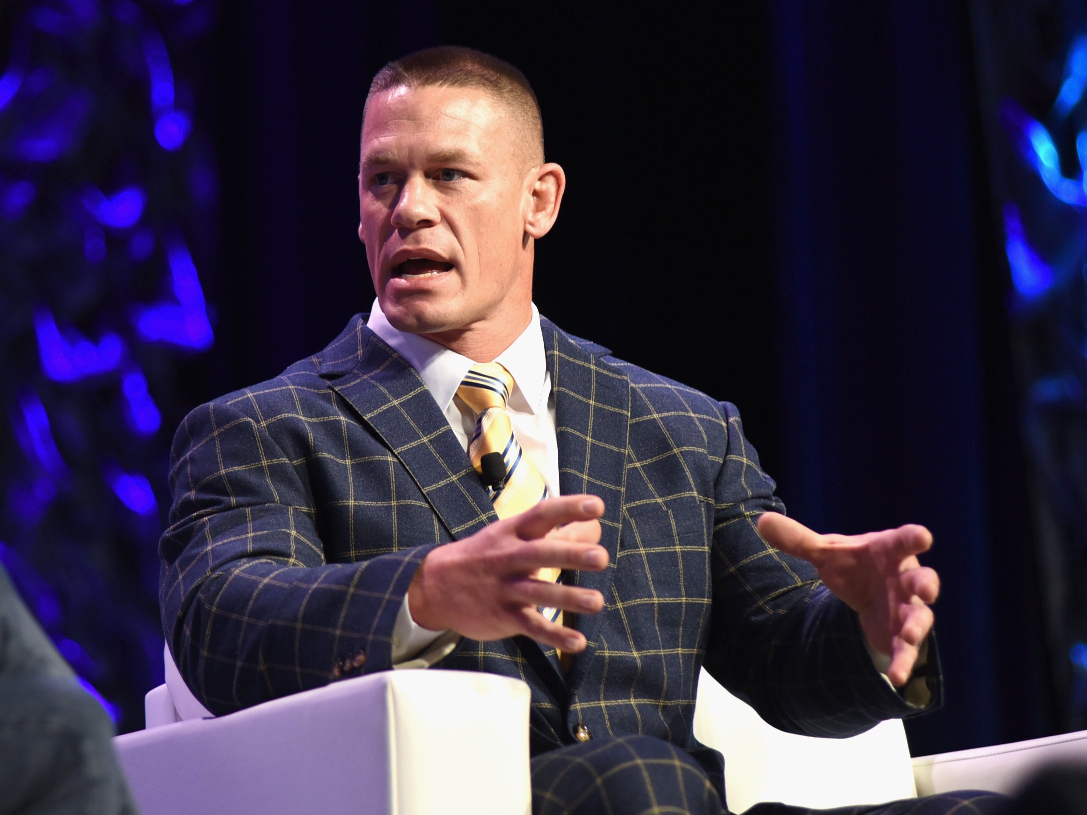 John Cena speaks onstage at 'Featured Speaker: John Cena' during 2017 SXSW Conference and Festivals at Austin Convention Center on March 13, 2017, in Austin, Texas. | Source: Getty Images.
