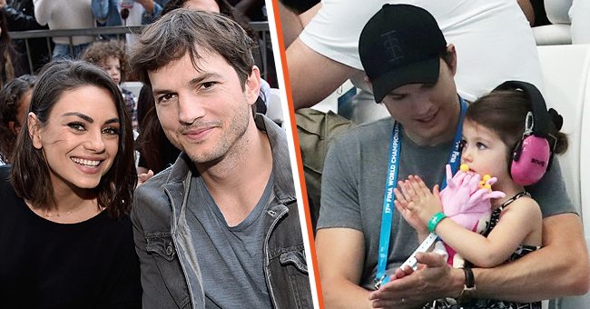Ashton Kutcher & Mila Kunis | Ashton Kutcher and his daughter | Source: Getty Images