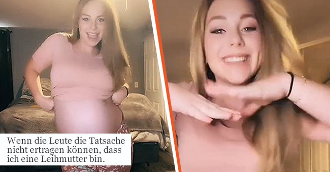 TikTokerin Caitlyn C. hat eine Reihe von Videos über die abscheulichen Kommentare der Leute geteilt, die sich darauf beziehen, dass sie eine Leihmutter ist. | Quelle: Tiktok.com/caitcolly