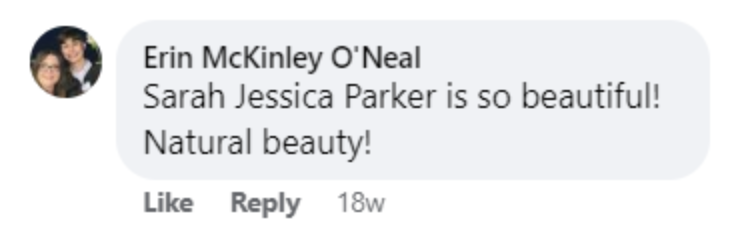 A netizen praises Sarah Jessica Parker on Facebook | Source: facebook.com/mickmicknyc