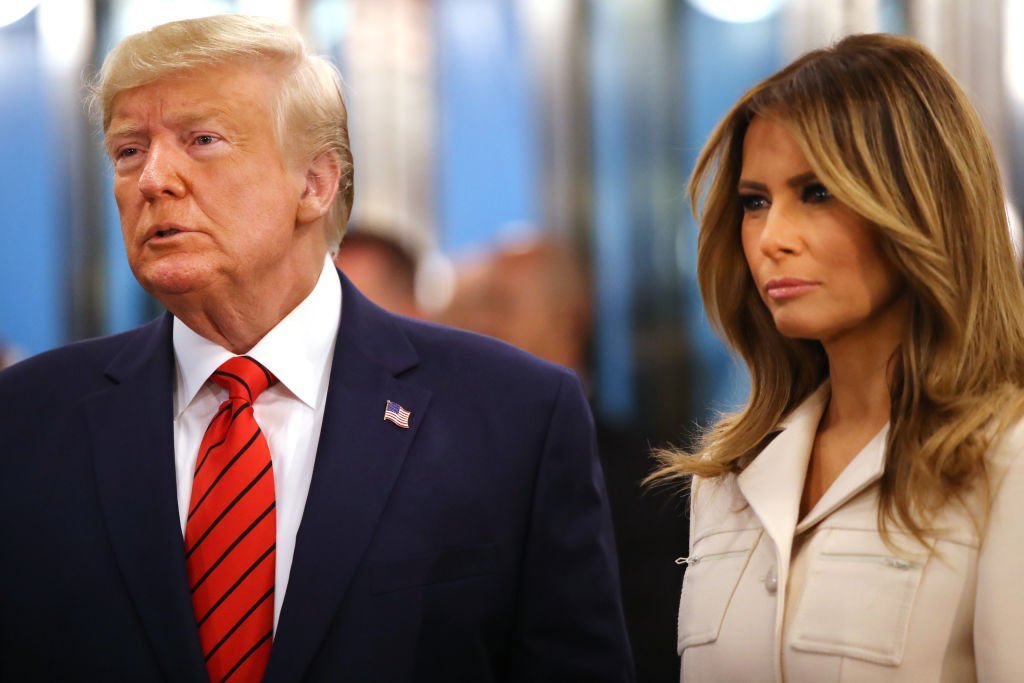 U.S. President Donald Trump, accompanied by first lady Melania Trump, speaks to the media at the United Nations (U.N.) General Assembly | Photo: Getty Images