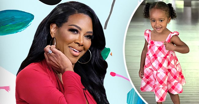 Kenya Moore S Daughter Brooklyn Is Her Mini Me In A Pink Dress And   Def6e28d7ea79e5156dd502607766fac 