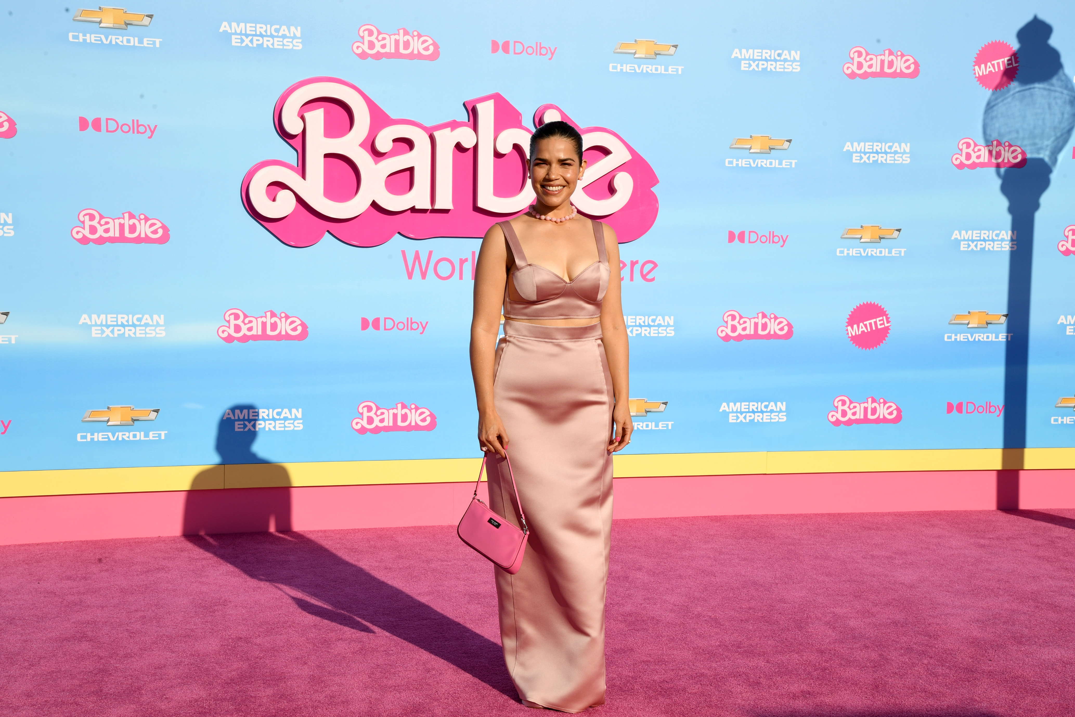 America Ferrera attends the World Premiere of "Barbie" at the Shrine Auditorium and Expo Hall on July 09, 2023, in Los Angeles, California. | Source: Getty Images
