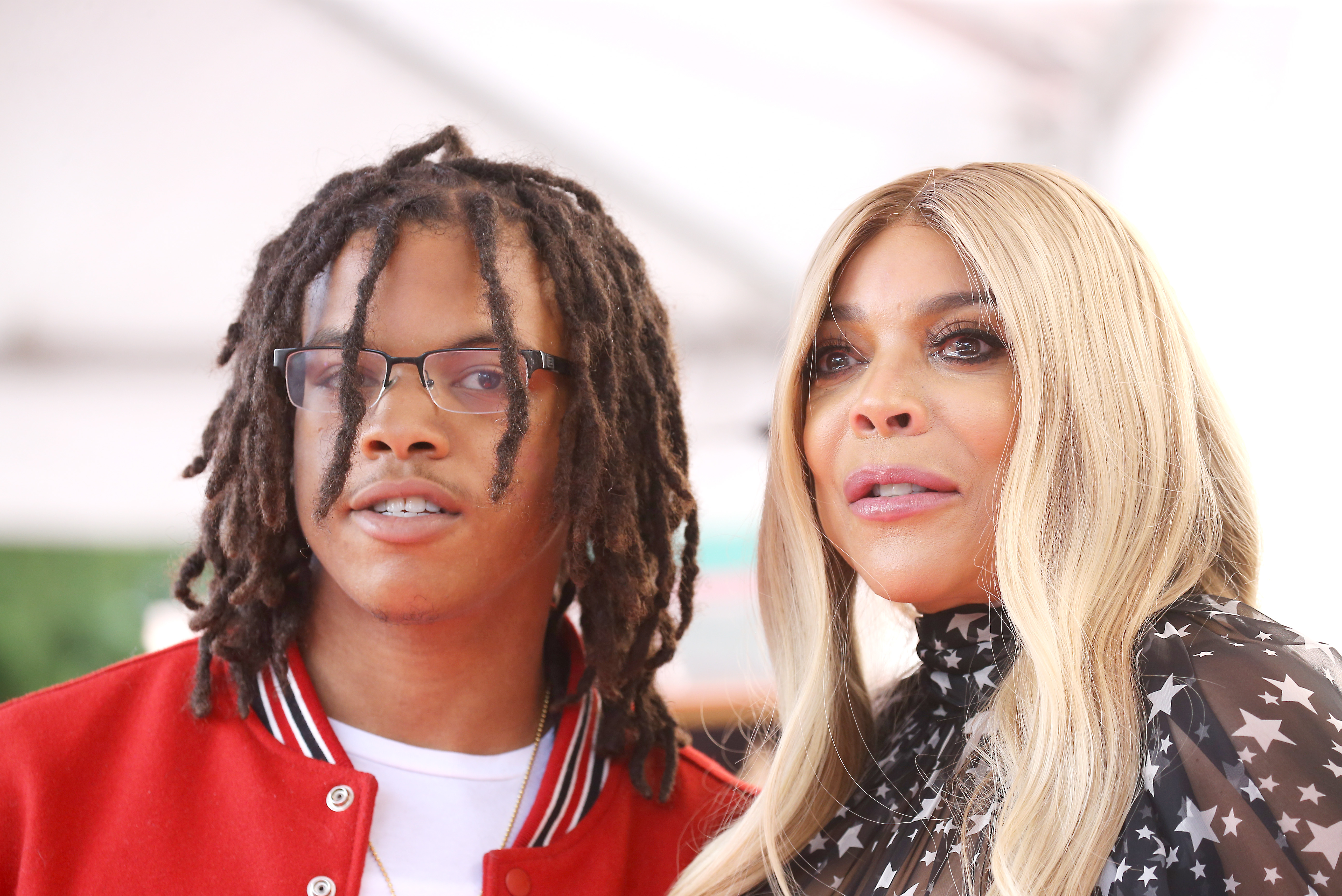 Wendy Williams and her son Kevin Hunter Jr. at the ceremony honoring his mother with a Star on The Hollywood Walk of Fame held on October 17, 2019, in Hollywood, California | Source: Getty Images