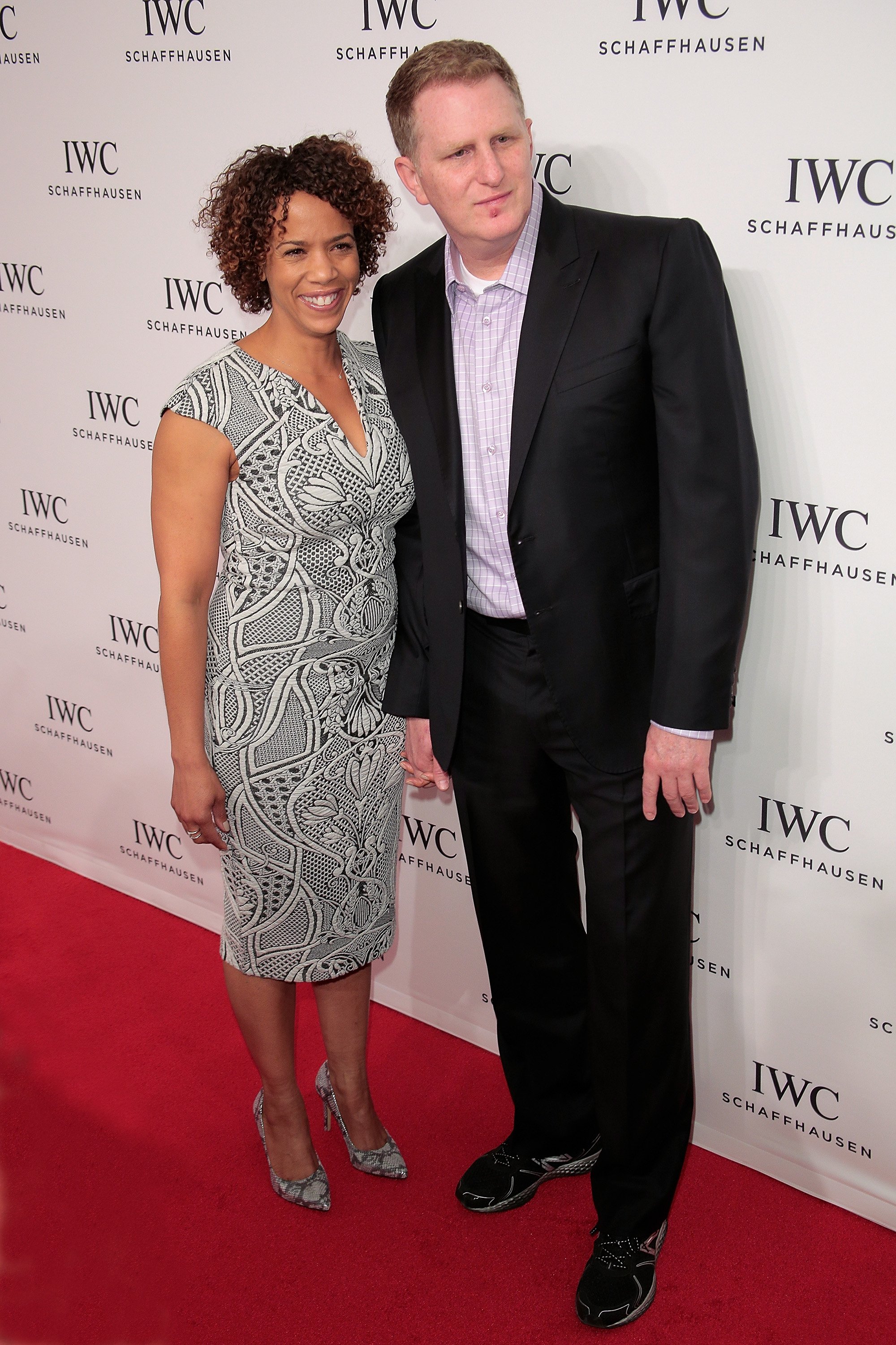 Michael Rapaport and Kebe Dunn pose on the red carpet at the IWC Schaffhausen third annual "For the Love of Cinema" dinner during Tribeca Film Festival at Spring Studios on April 16, 2015, in New York City | Source: Getty Images