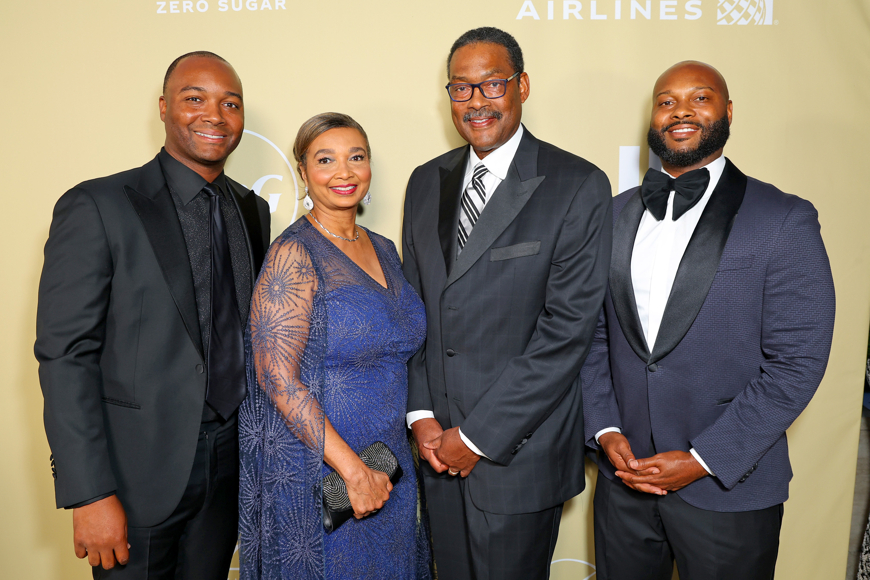 Doris Griffith with Ryan, Junior, and Justin Bridgeman at the Ebony event. | Source: Getty Images