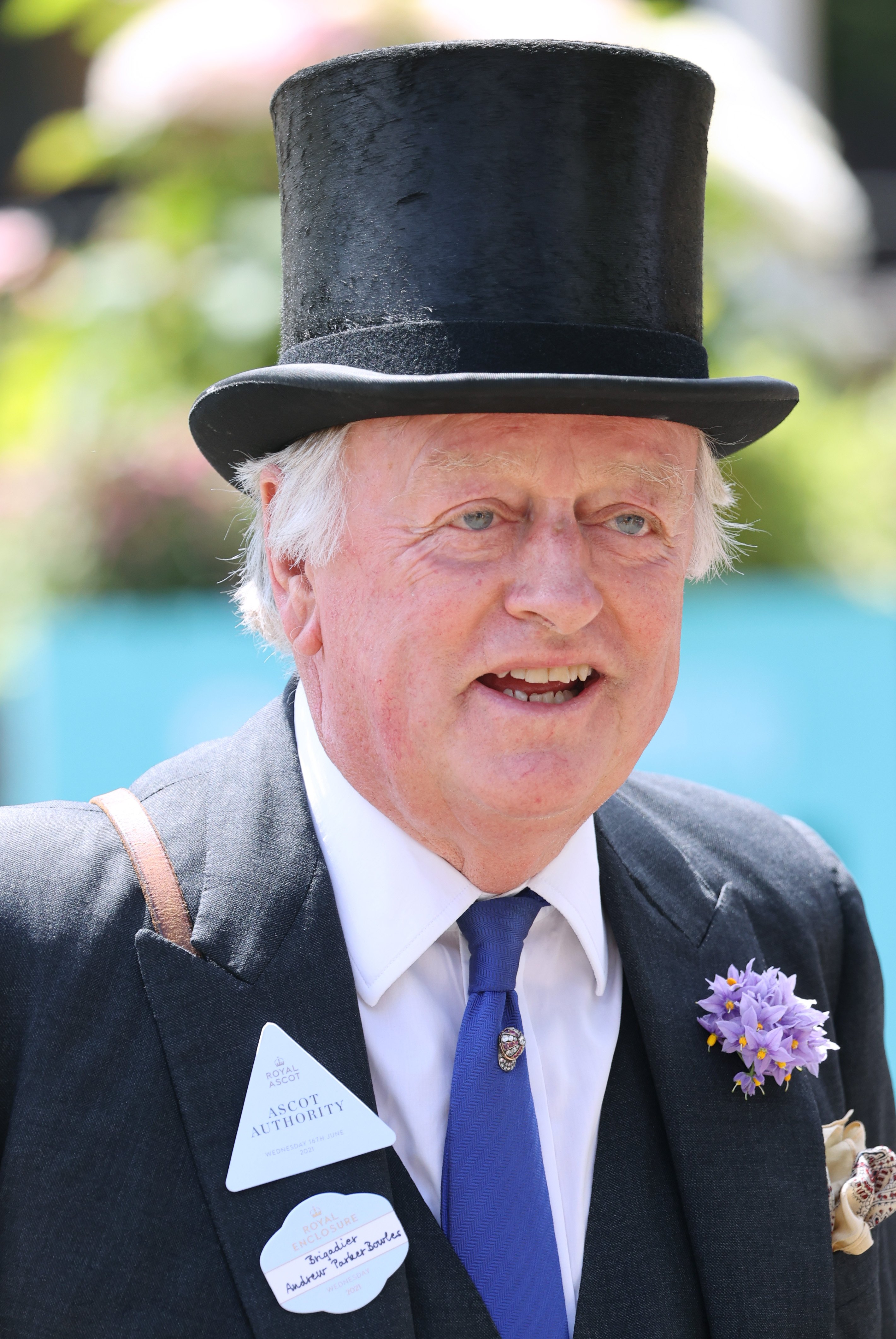 Andrew Parker Bowles at Ascot Racecourse on June 16, 2021, in Ascot, England. | Source: Getty Images