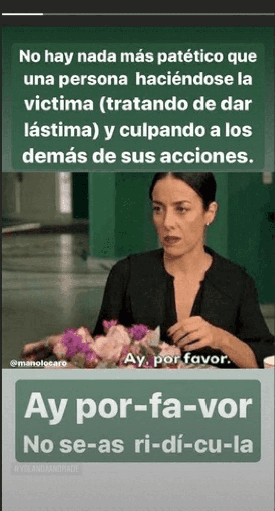 Captura de pantalla de historia de Yolanda Andrade || Fuente: Instagram/yolandaamor Captura de pantalla de historia de Yolanda Andrade || Fuente: Instagram/yolandaamor