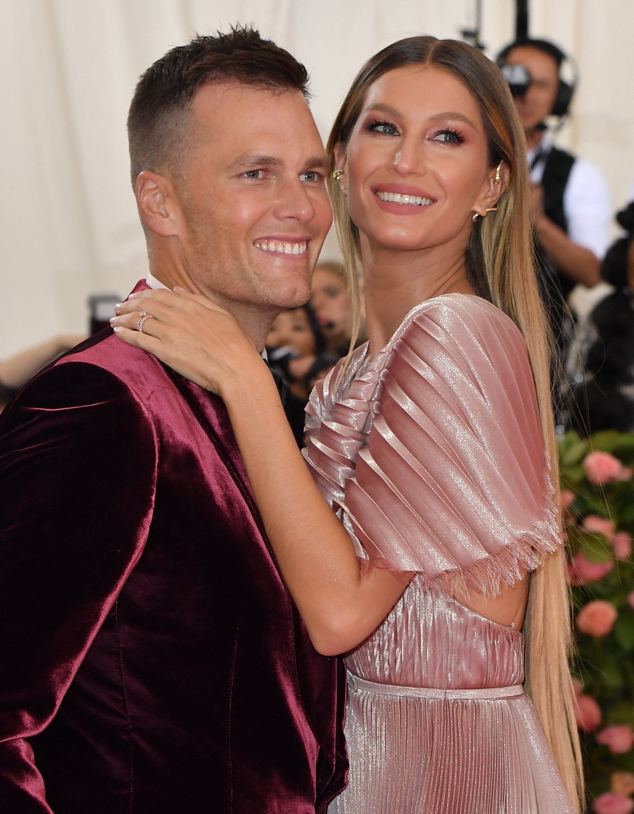 Tom Brady's other two children, Benjamin and Vivian, were from his marriage to Gisele Bündchen. For this appearance, the NFL legend and former supermodel arrived for the Met Gala at the Metropolitan Museum of Art on May 6, 2019, in New York City, New York. | Source: Getty Images