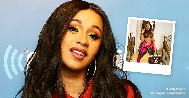 Cardi B Puts Her Hourglass Figure On Display As She Shows Off A Leather ...