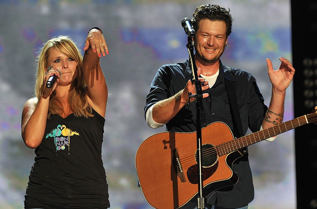 Miranda Lambert and Blake Shelton at LP Field during the 2010 CMA Music Festival on June 13, 2010 in Nashville, Tennessee. | Source: Getty Images