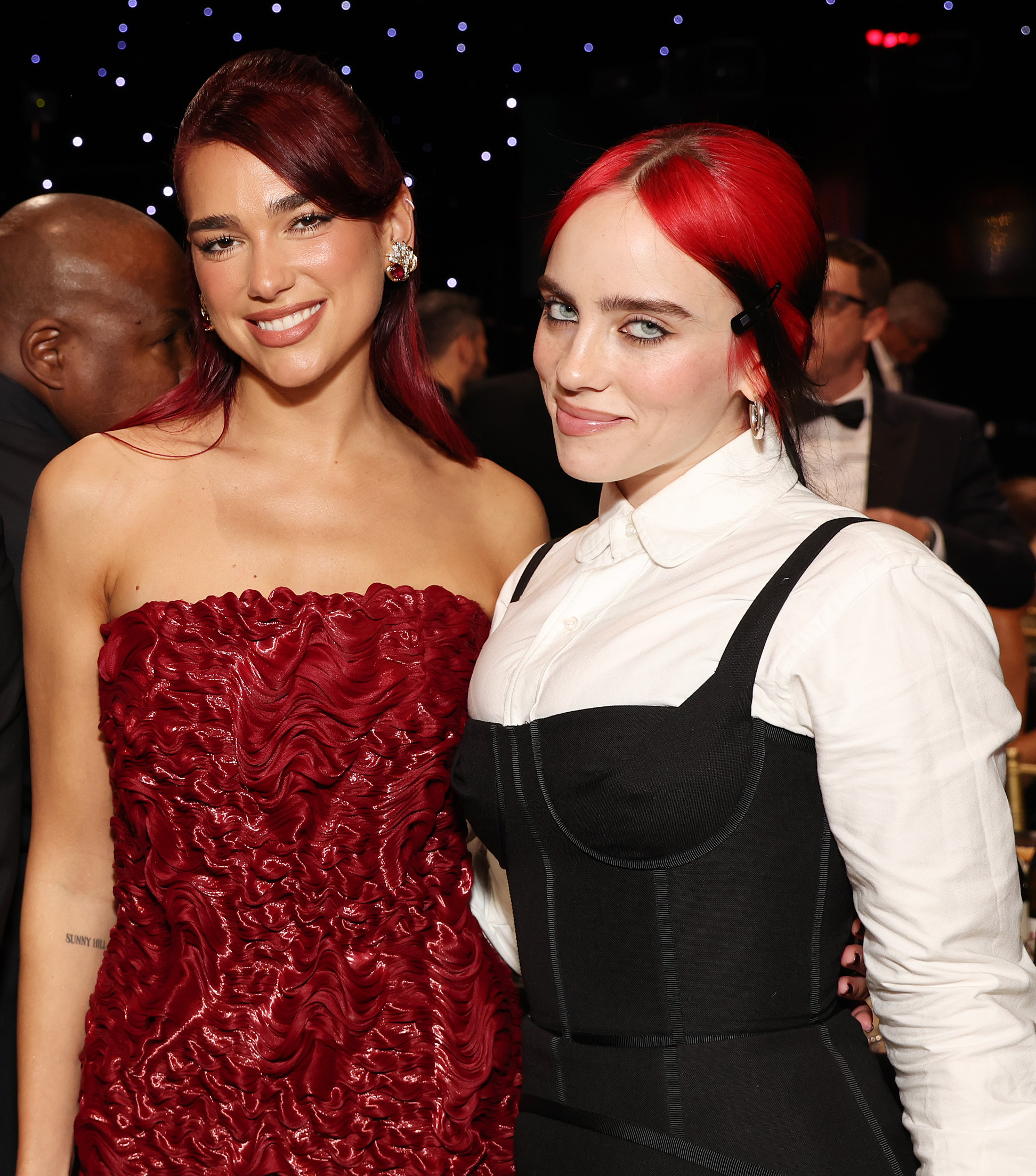 Dua Lipa and Billie Eilish at the 29th Annual Critics Choice Awards on January 14, 2024, in Santa Monica, California. | Source: Getty Images